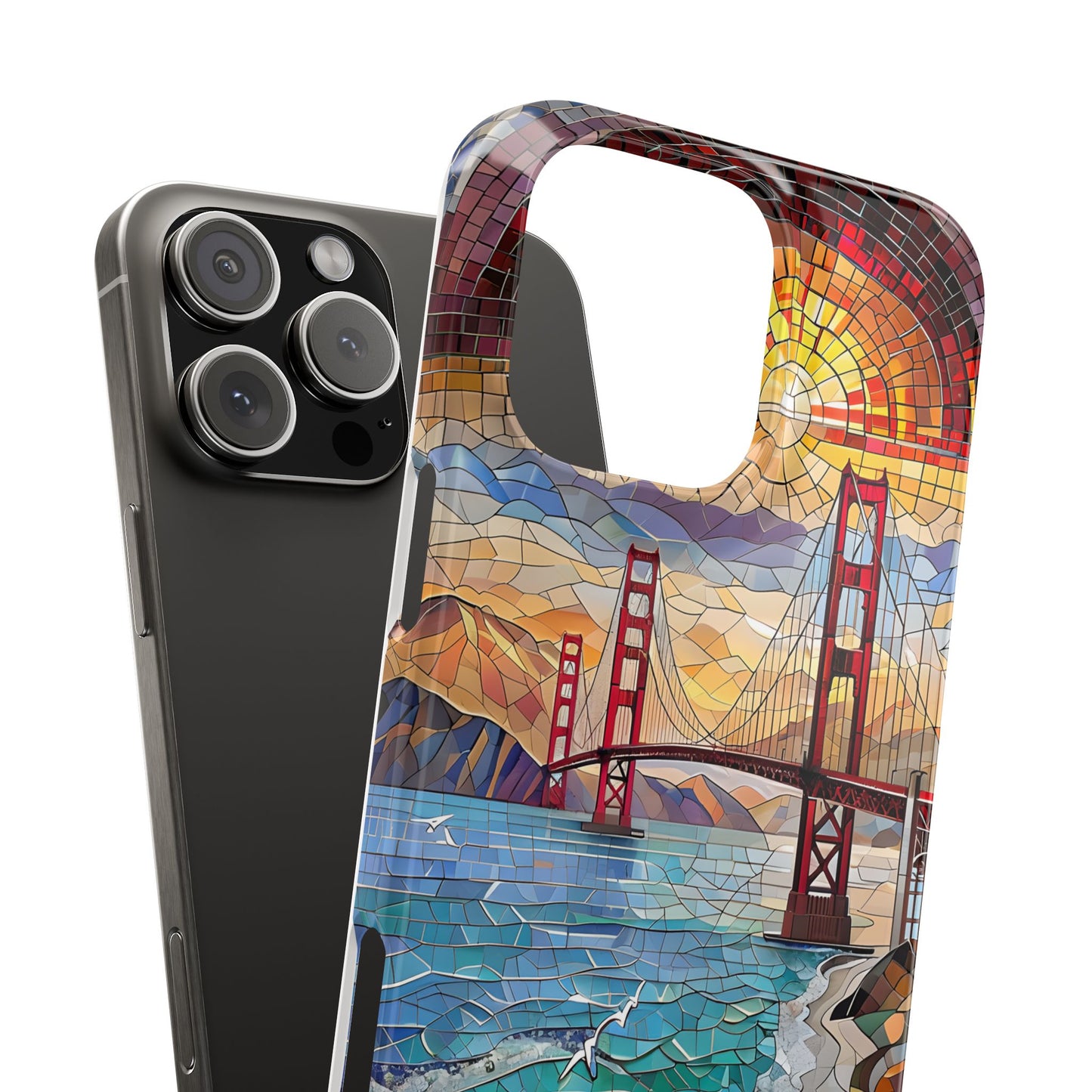 Mountain Landscape Slim Mobile Phone Cases, Phone Accessories, Doodle Dog Cell Phone Case