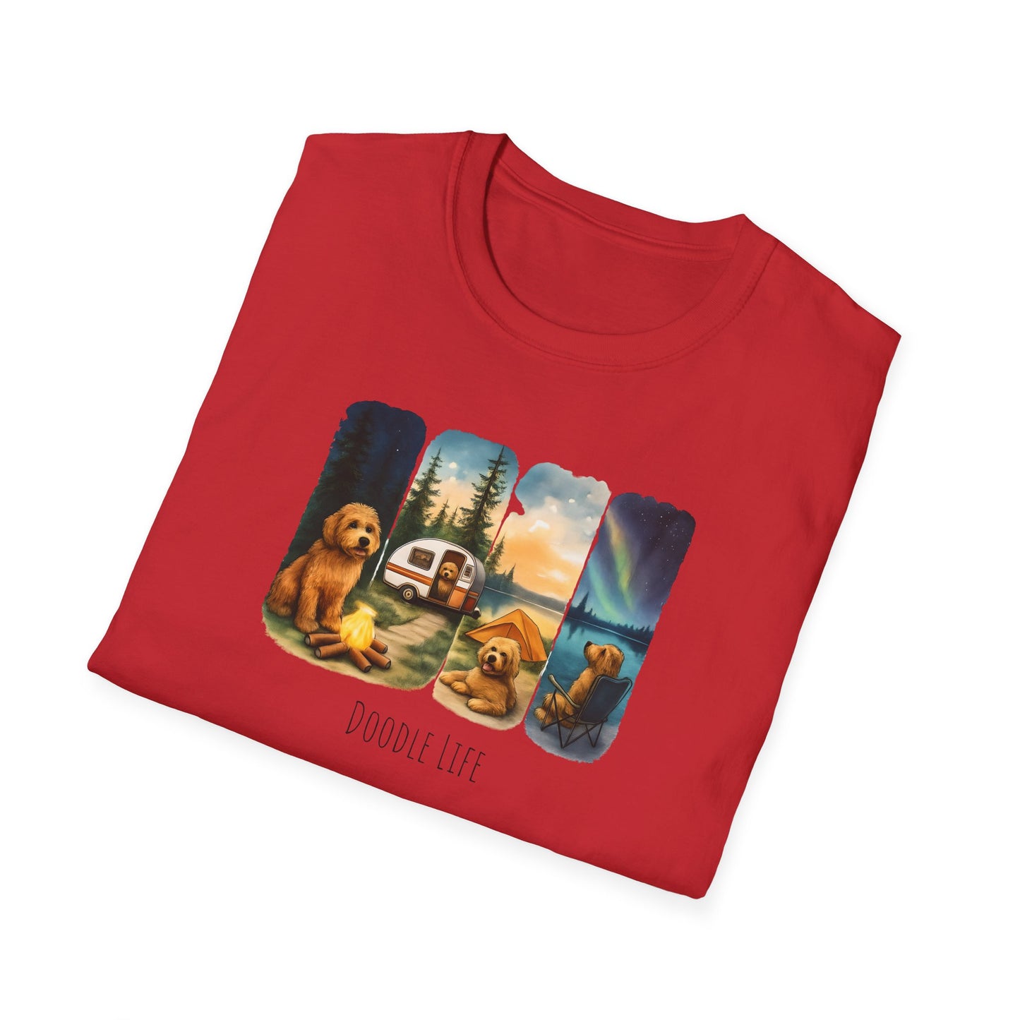 Doodle Life. Travel Dog Lover T-Shirt, Cute Pet Camping Tee, Adventure Shirt, Gifts for Dog Owners, Doodle Travel T-Shirt