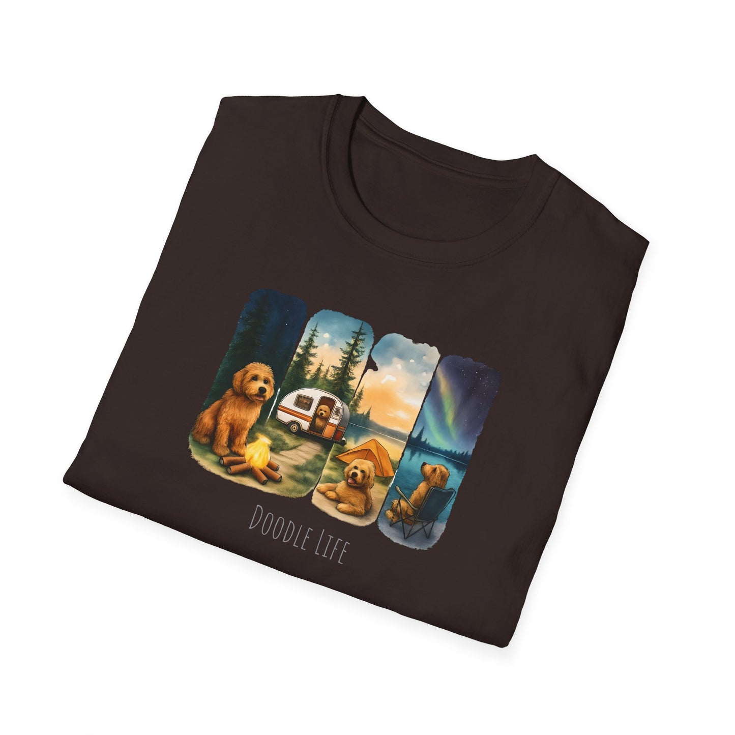 Doodle Life. Travel Dog Lover T-Shirt, Cute Pet Camping Tee, Adventure Shirt, Gifts for Dog Owners, Doodle Travel T-Shirt