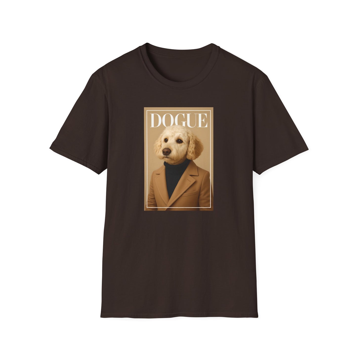 Dogue Magazine Cover. Themed Unisex T-Shirt - Fun Pet Lover Gift, Dog Mom Apparel