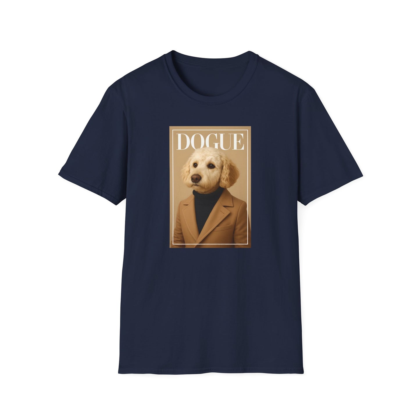 Dogue Magazine Cover. Themed Unisex T-Shirt - Fun Pet Lover Gift, Dog Mom Apparel