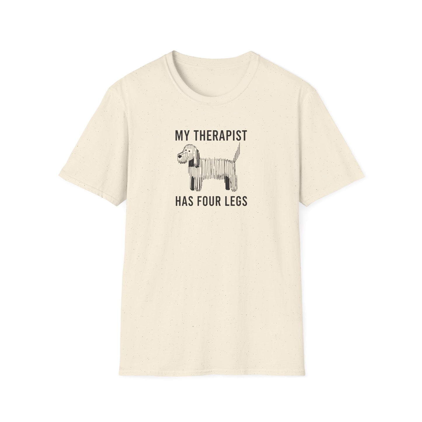 My Therapist Has Four Legs, Unisex Dog T-Shirt, Funny Animal Tee, Pet Lover Gift, Canine Support Shirt, Dog Mom Shirt