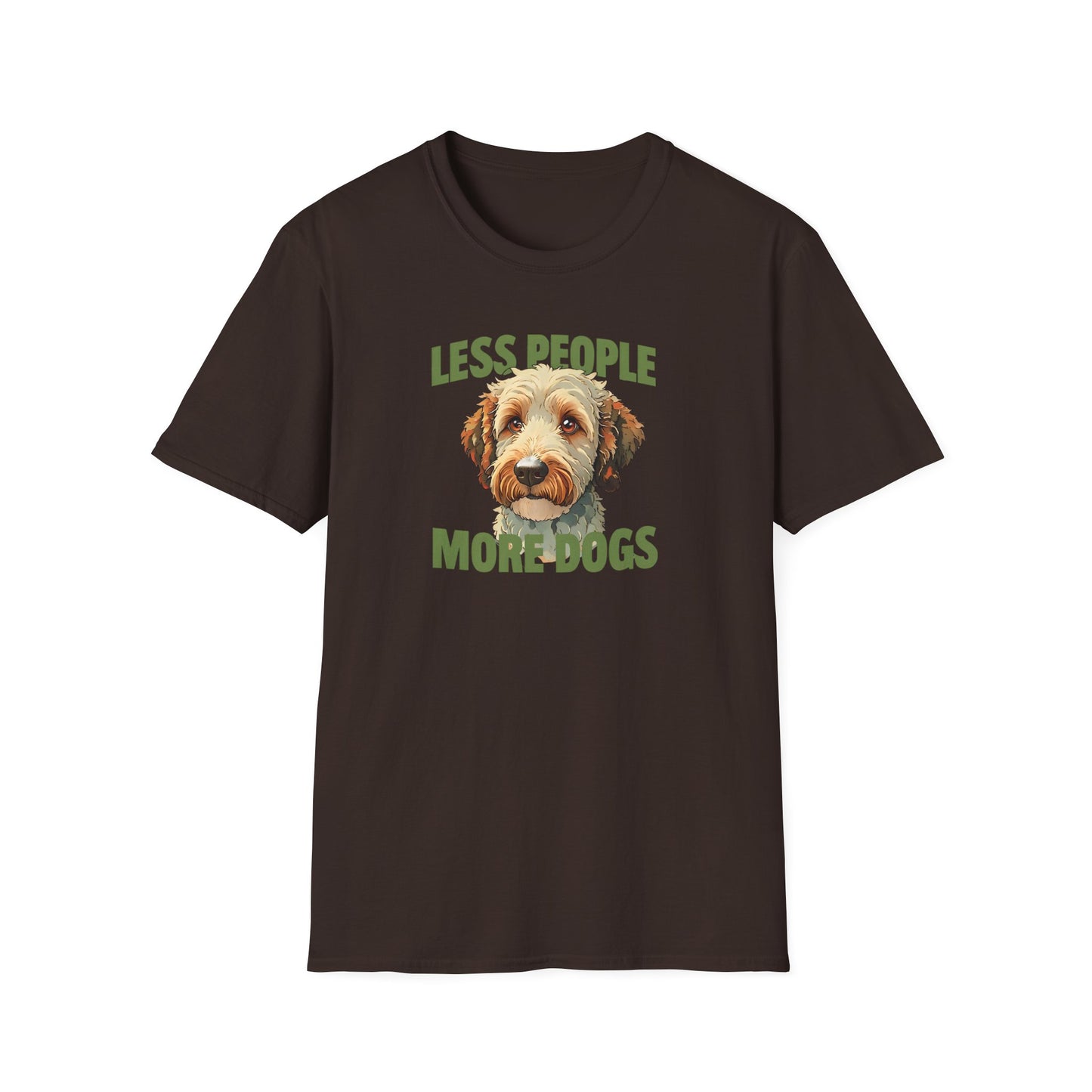 Less People More Dogs, T-Shirt, Funny Dog Lover Tee, Unisex Pet Shirt, Gift for Dog Owners, Animal Lover Apparel