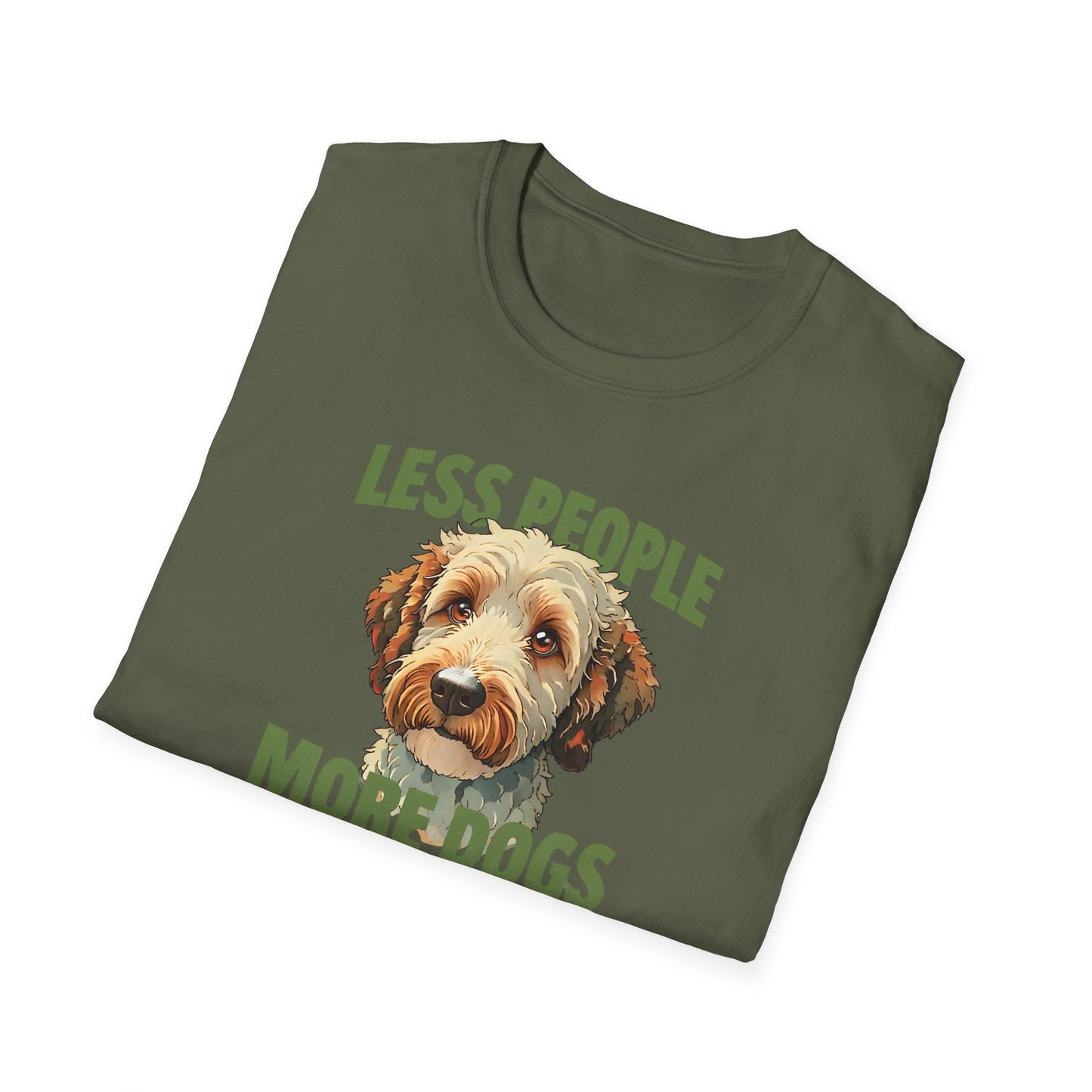 Less People More Dogs, T-Shirt, Funny Dog Lover Tee, Unisex Pet Shirt, Gift for Dog Owners, Animal Lover Apparel