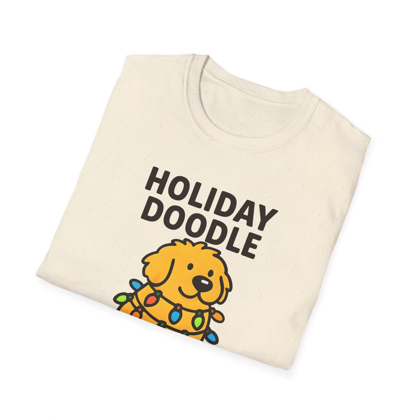 Holiday Doodle, Funny Christmas T-Shirt, Cute Dog Tee, Unisex Christmas Apparel, Pet Lover Gift, Fun Holiday Style