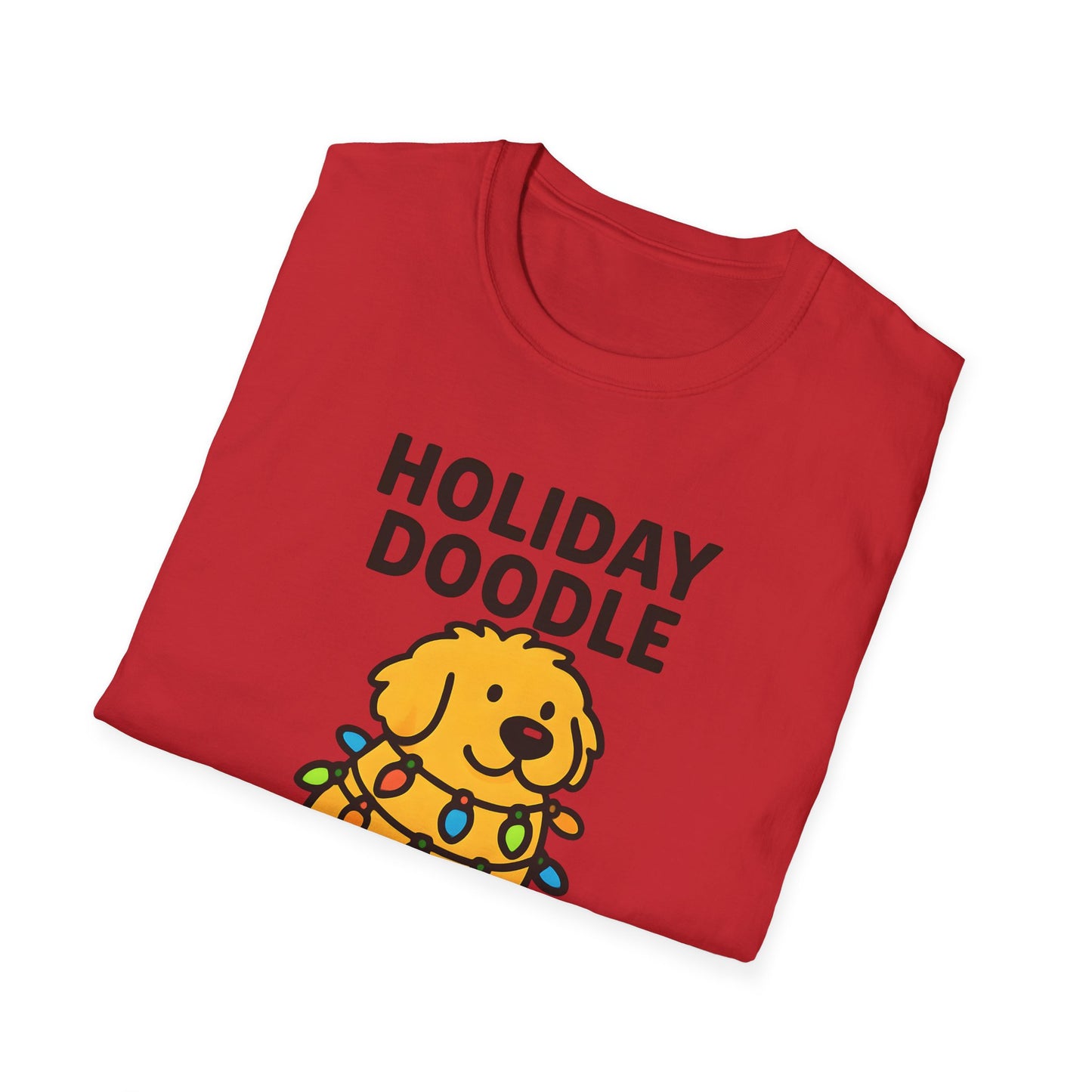 Holiday Doodle, Funny Christmas T-Shirt, Cute Dog Tee, Unisex Christmas Apparel, Pet Lover Gift, Fun Holiday Style