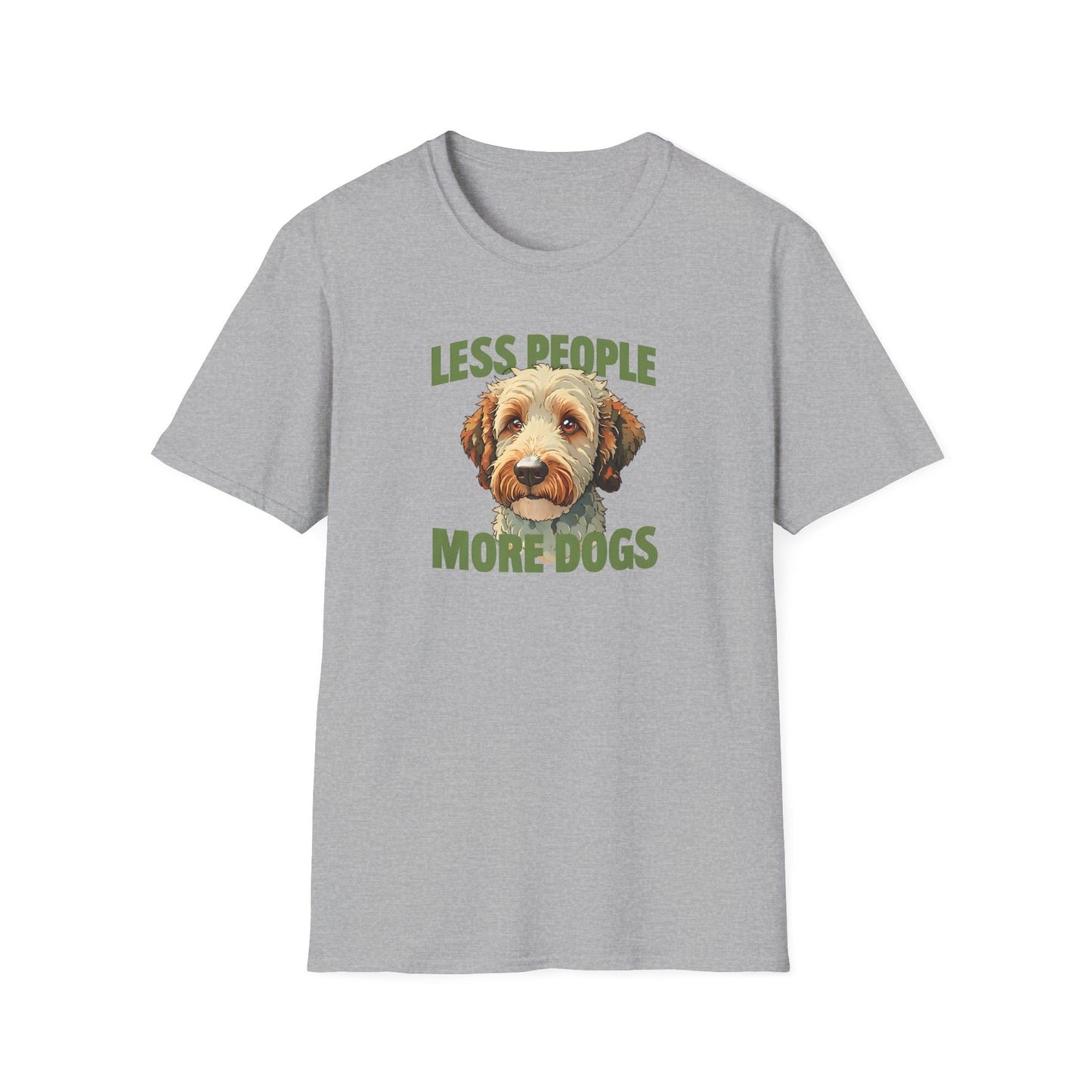 Less People More Dogs, T-Shirt, Funny Dog Lover Tee, Unisex Pet Shirt, Gift for Dog Owners, Animal Lover Apparel