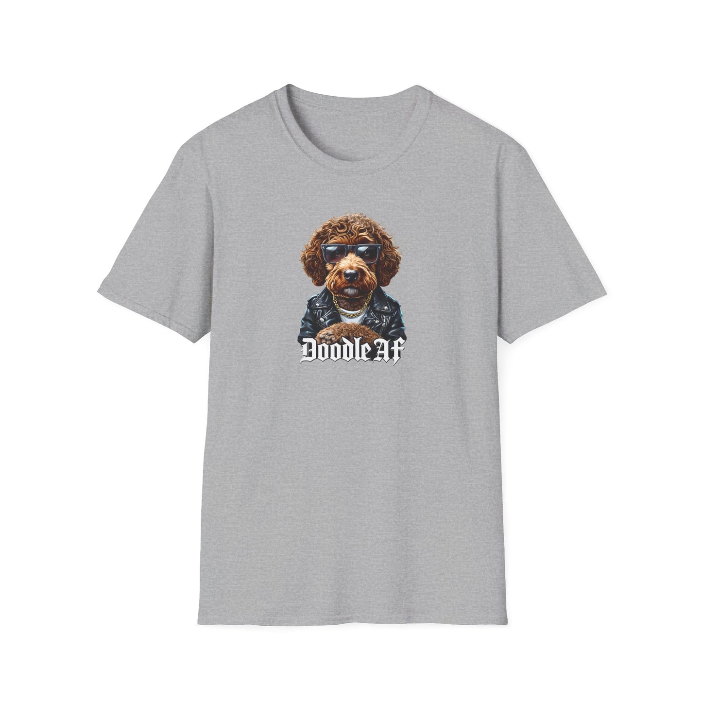 Doodle AF, Cool Doodle Dog Unisex T-Shirt, Pet Lover Gift, Dog Apparel, Dog Mom, Funny Animal Tee
