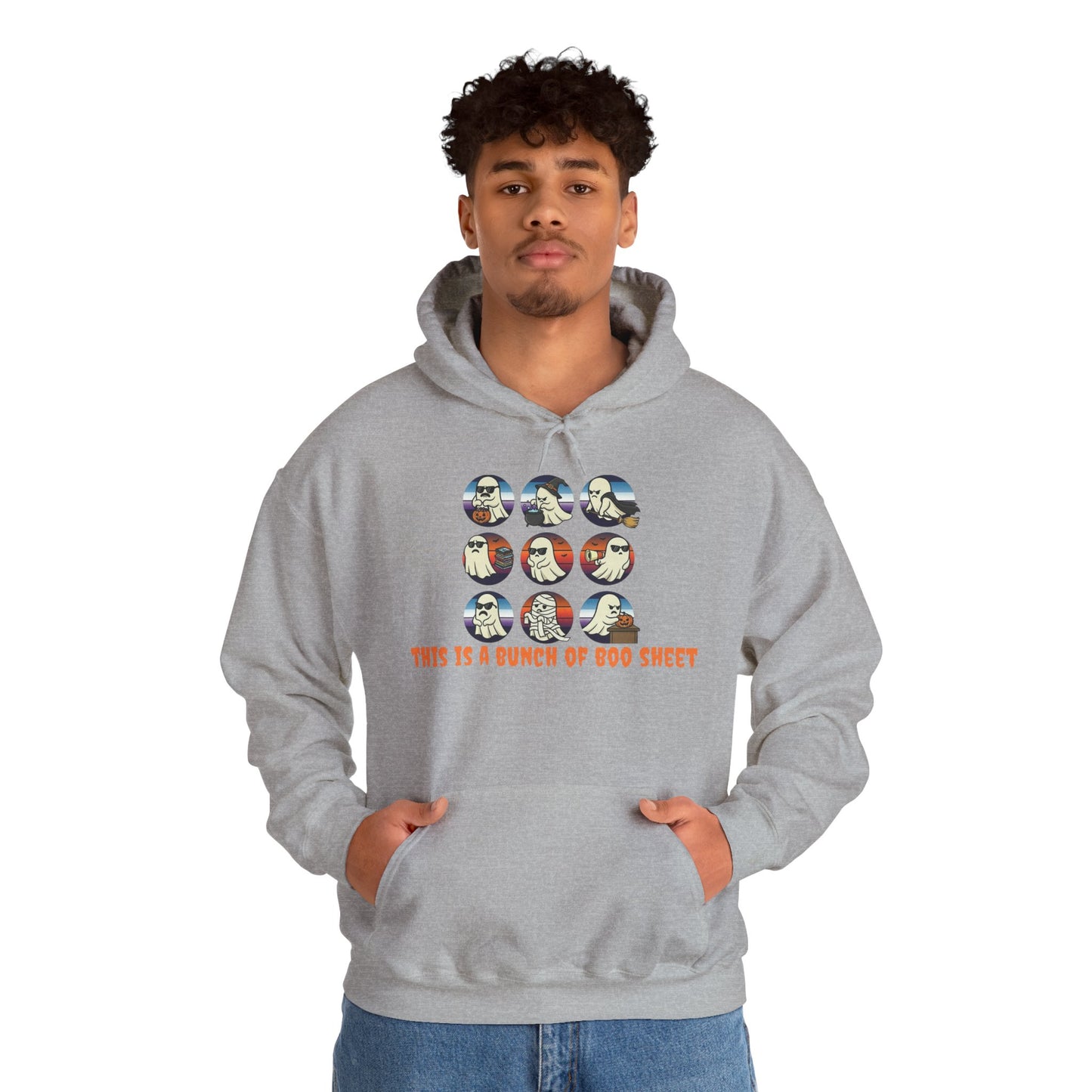 Funny Graphic Hoodie: This Is A Bunch Of Boo Sheet, Humor Sweatshirt, Unisex Pullover, Halloween Gift