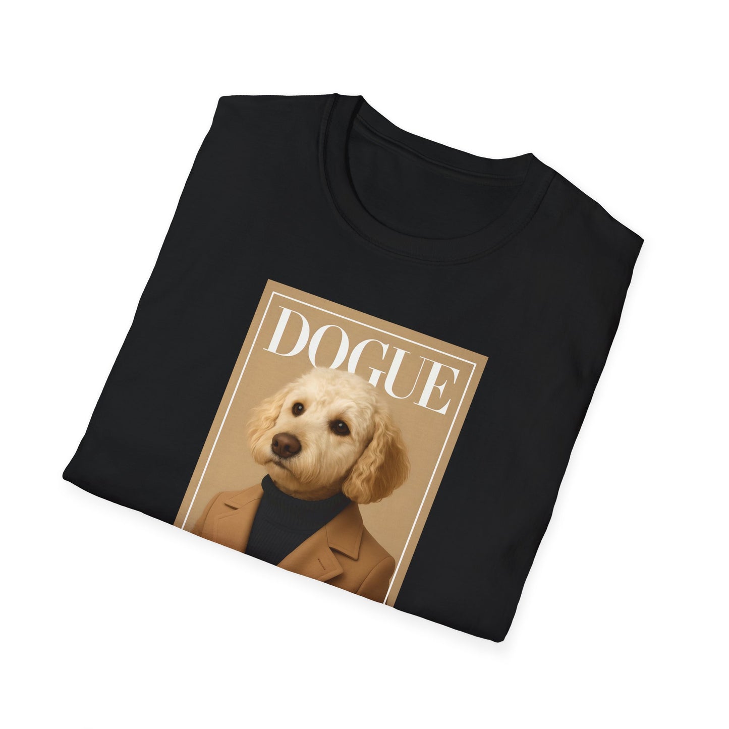 Dogue Magazine Cover. Themed Unisex T-Shirt - Fun Pet Lover Gift, Dog Mom Apparel