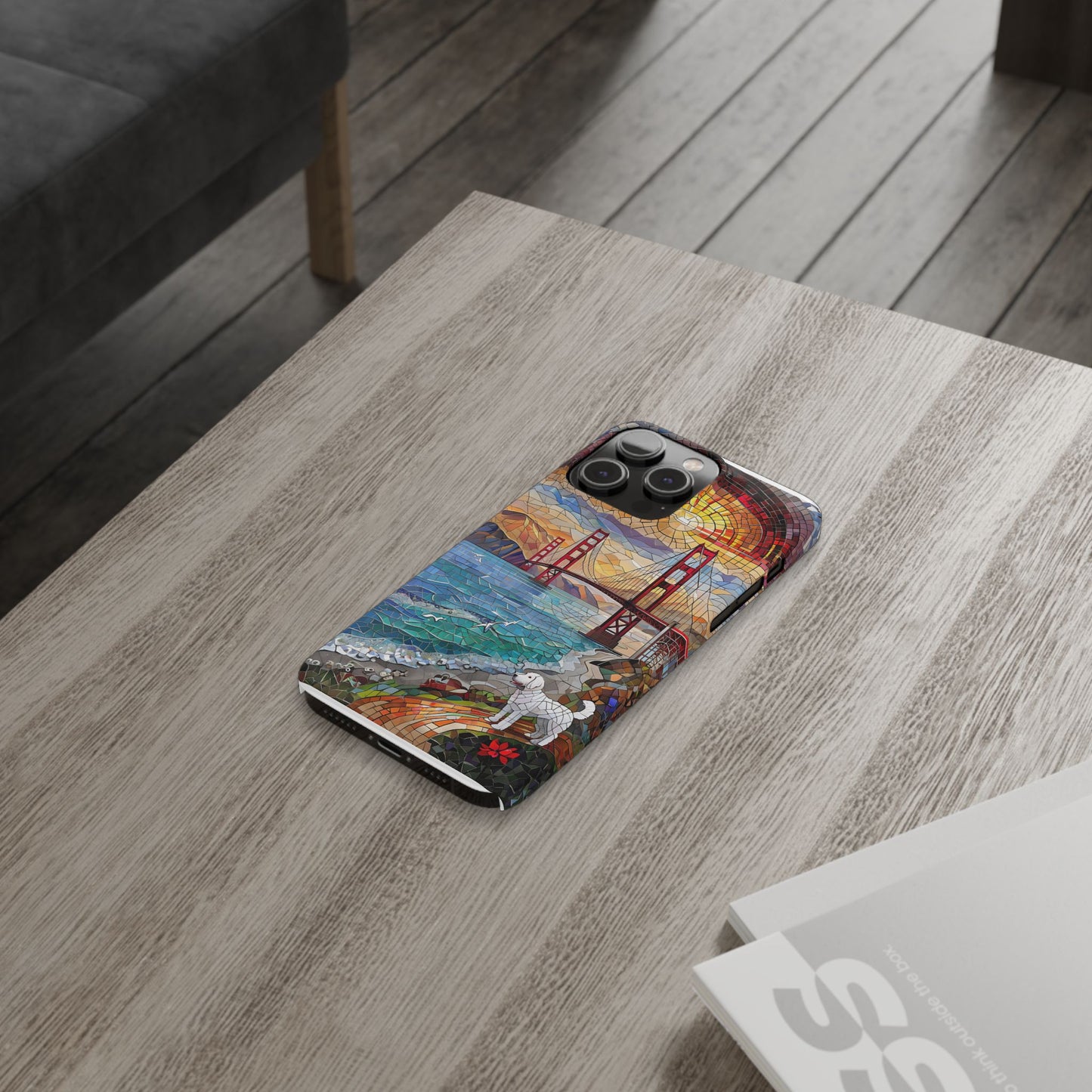 Mountain Landscape Slim Mobile Phone Cases, Phone Accessories, Doodle Dog Cell Phone Case