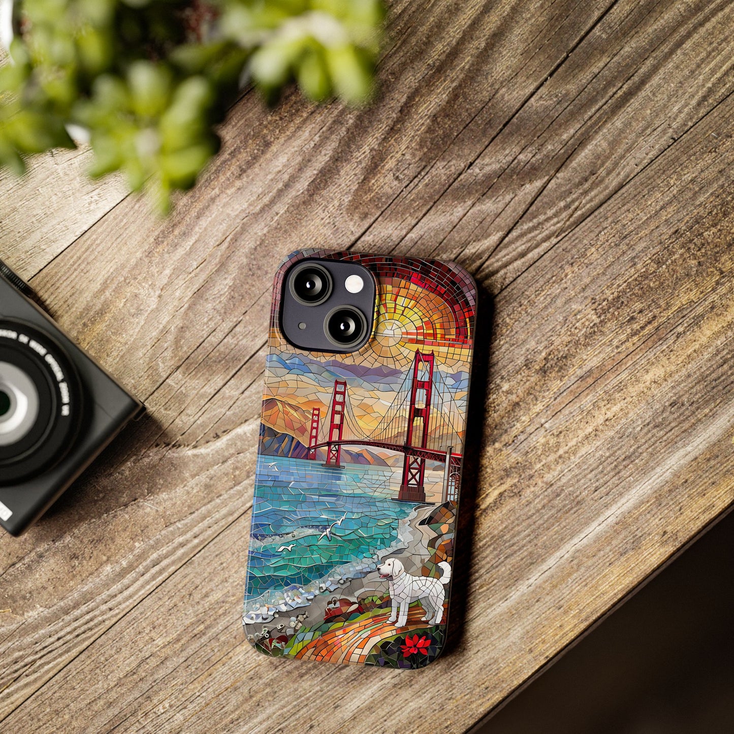 Mountain Landscape Slim Mobile Phone Cases, Phone Accessories, Doodle Dog Cell Phone Case