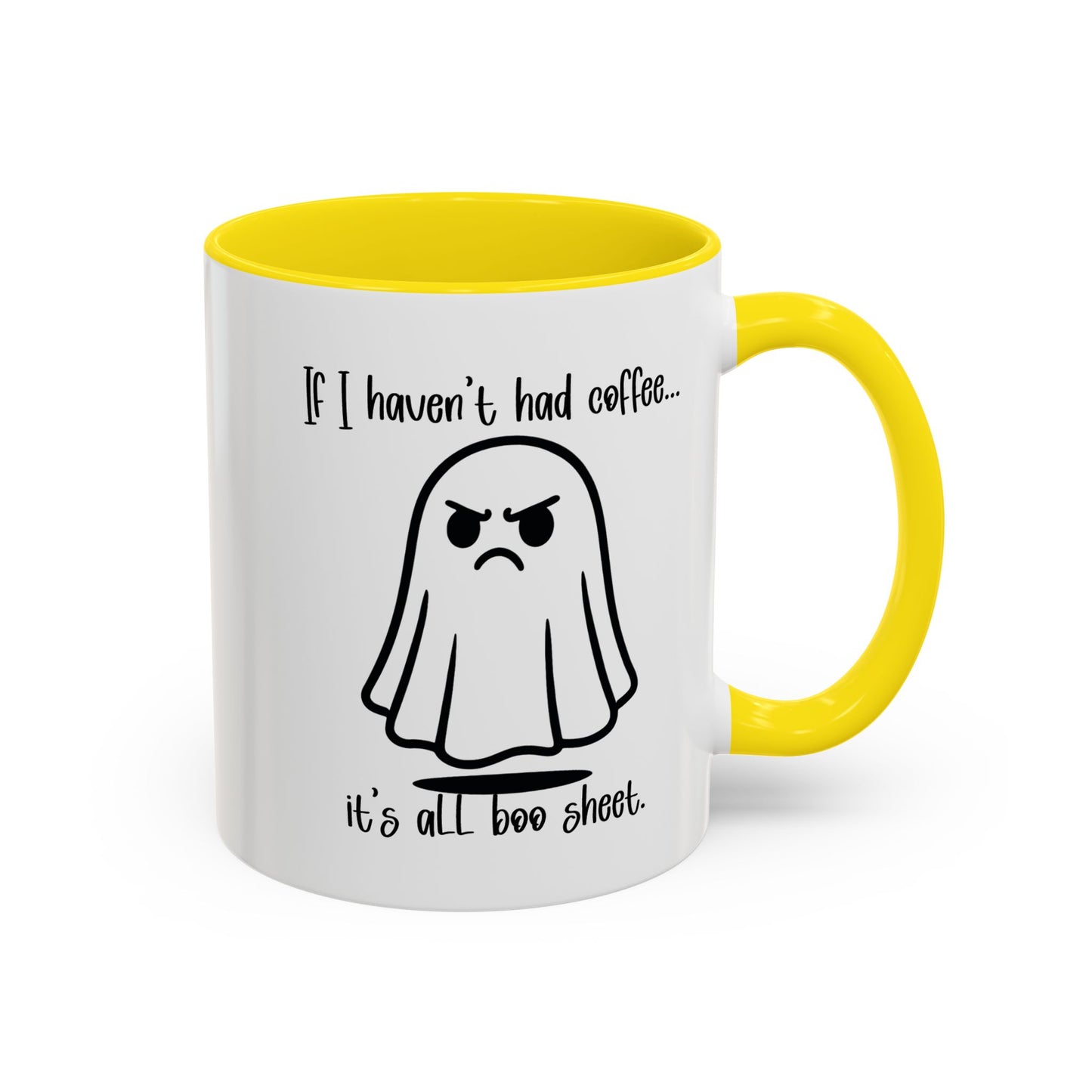 Funny Ghost Coffee Mug - A Morning Without Coffee is Boo Sheet, Funny Halloween Gift