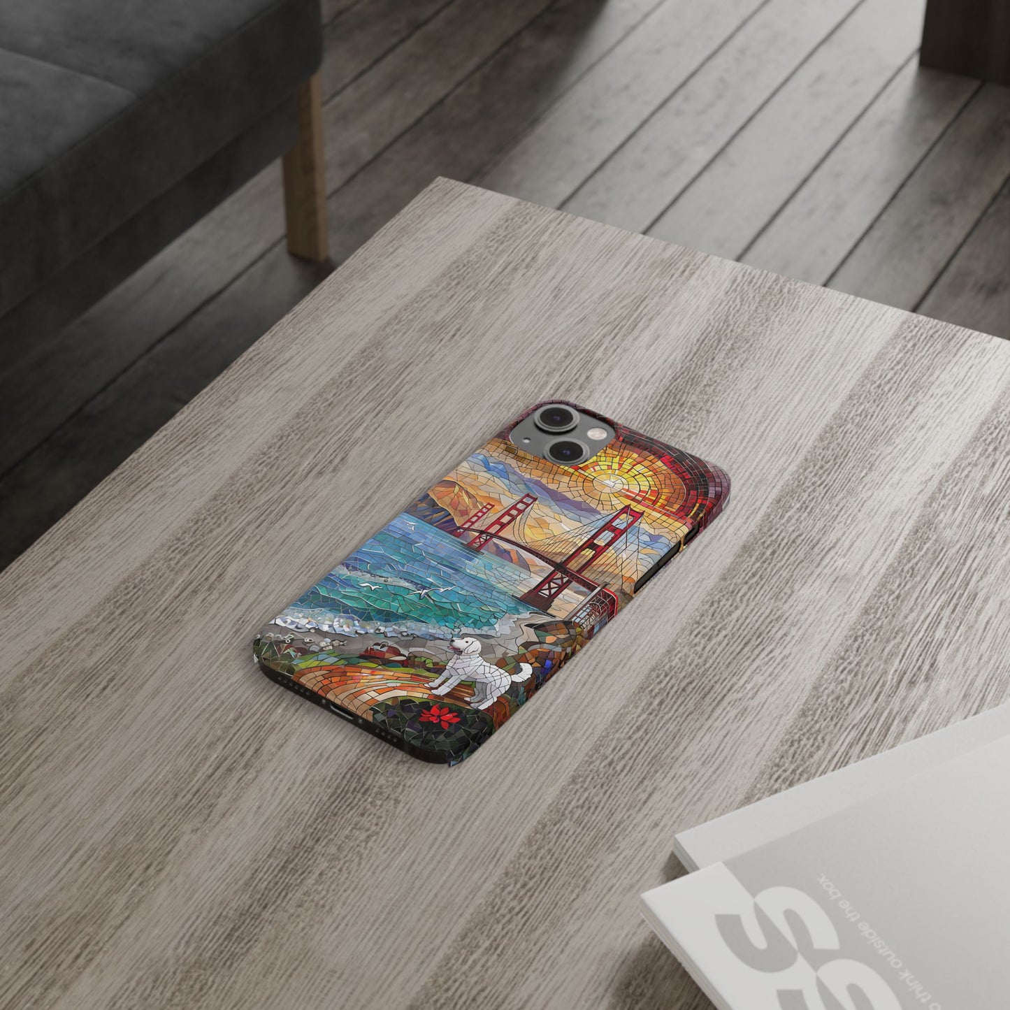 Mountain Landscape Slim Mobile Phone Cases, Phone Accessories, Doodle Dog Cell Phone Case