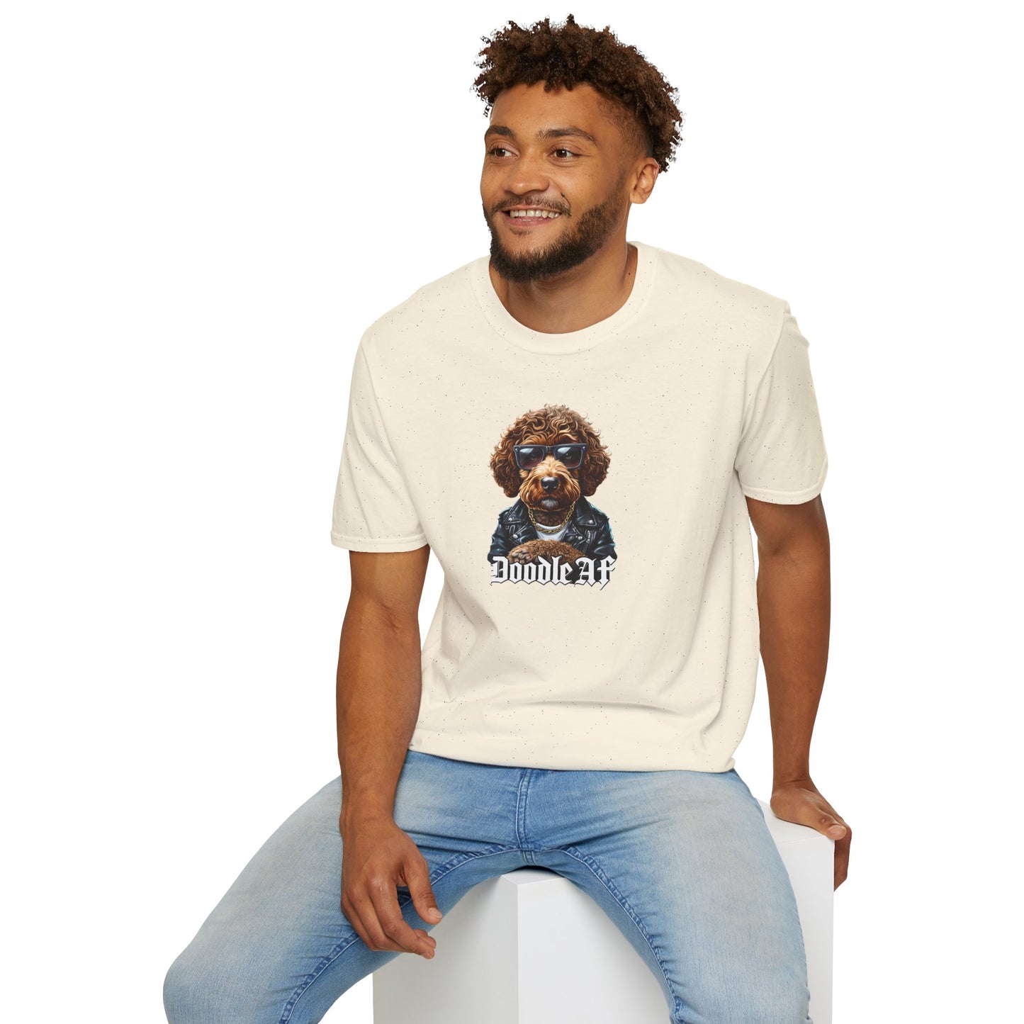 Doodle AF, Cool Doodle Dog Unisex T-Shirt, Pet Lover Gift, Dog Apparel, Dog Mom, Funny Animal Tee