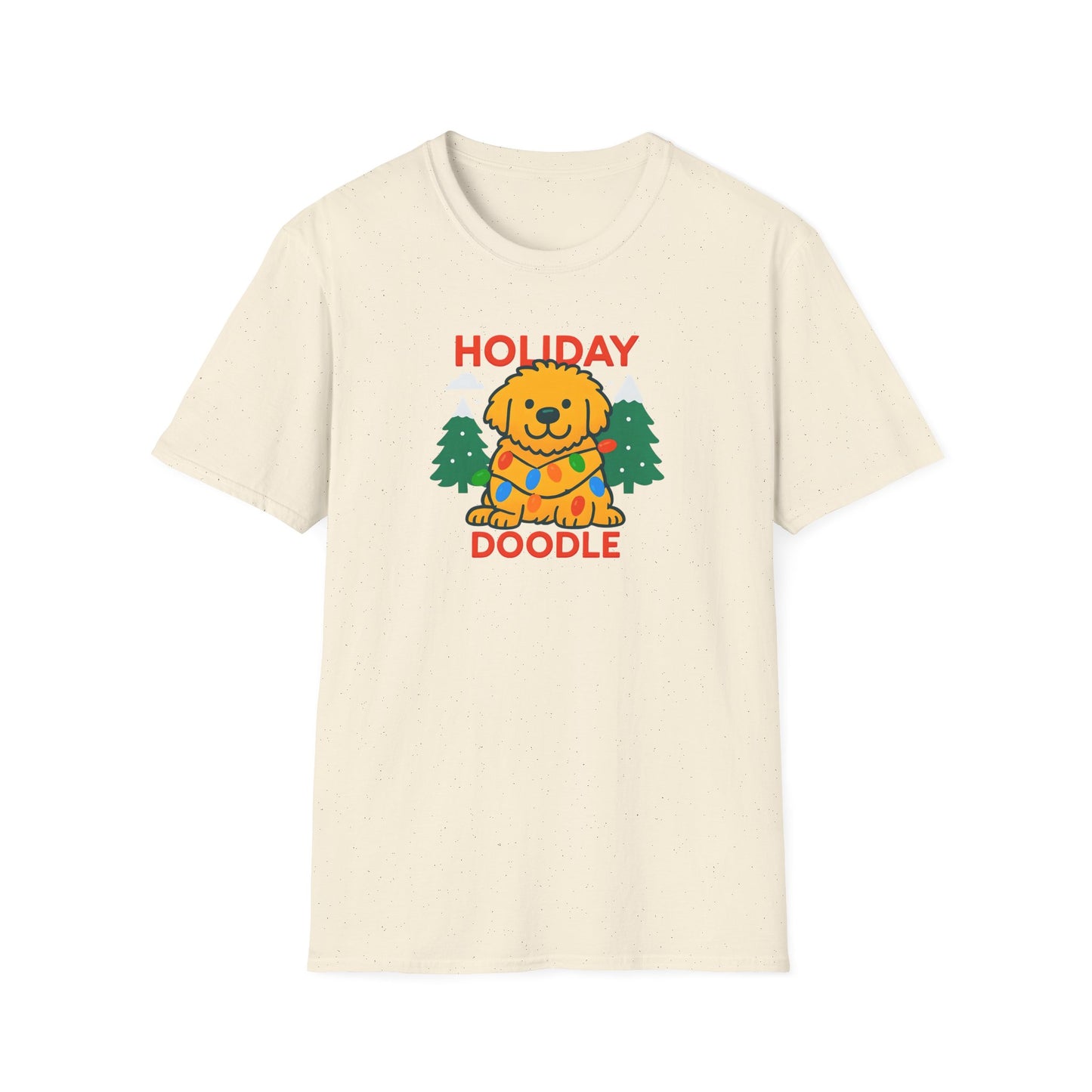 Holiday Doodle. Festive Dog Lover T-Shirt, Cute Pet Shirt, Holiday Gift, Unisex Graphic Tee, Christmas Apparel, Winter Fashion