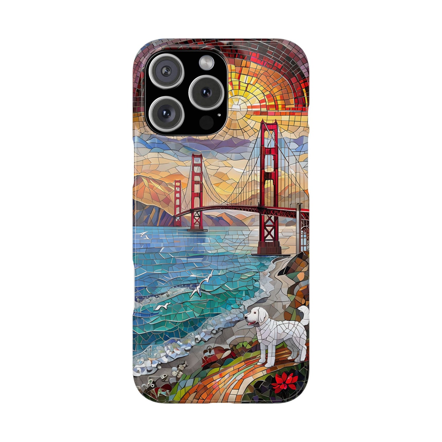 Mountain Landscape Slim Mobile Phone Cases, Phone Accessories, Doodle Dog Cell Phone Case