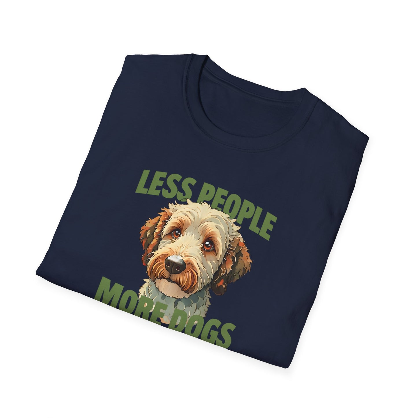 Less People More Dogs, T-Shirt, Funny Dog Lover Tee, Unisex Pet Shirt, Gift for Dog Owners, Animal Lover Apparel