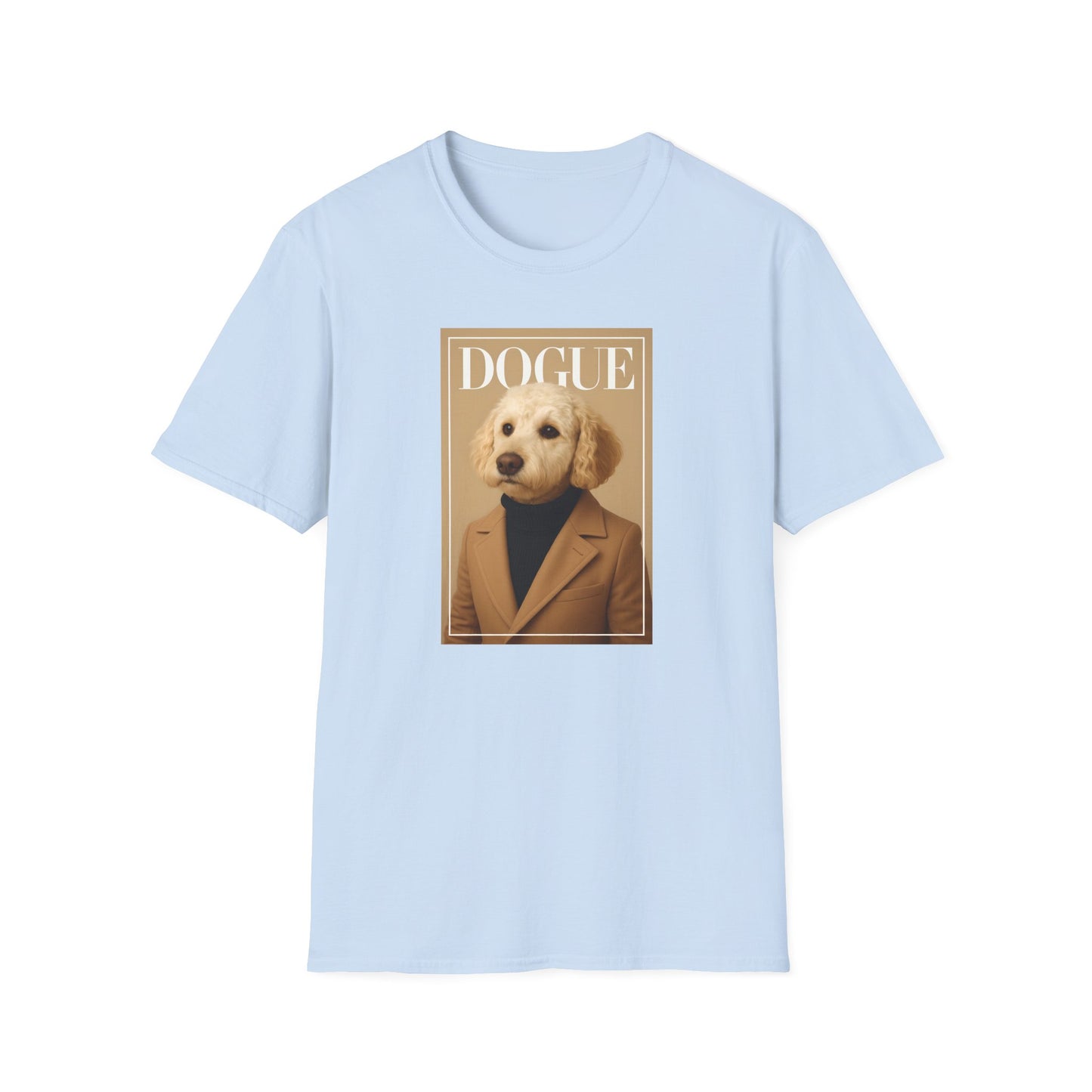Dogue Magazine Cover. Themed Unisex T-Shirt - Fun Pet Lover Gift, Dog Mom Apparel