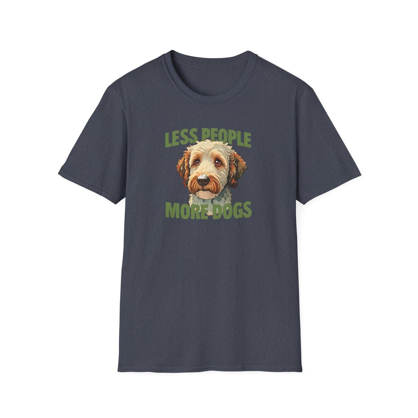 Less People More Dogs, T-Shirt, Funny Dog Lover Tee, Unisex Pet Shirt, Gift for Dog Owners, Animal Lover Apparel