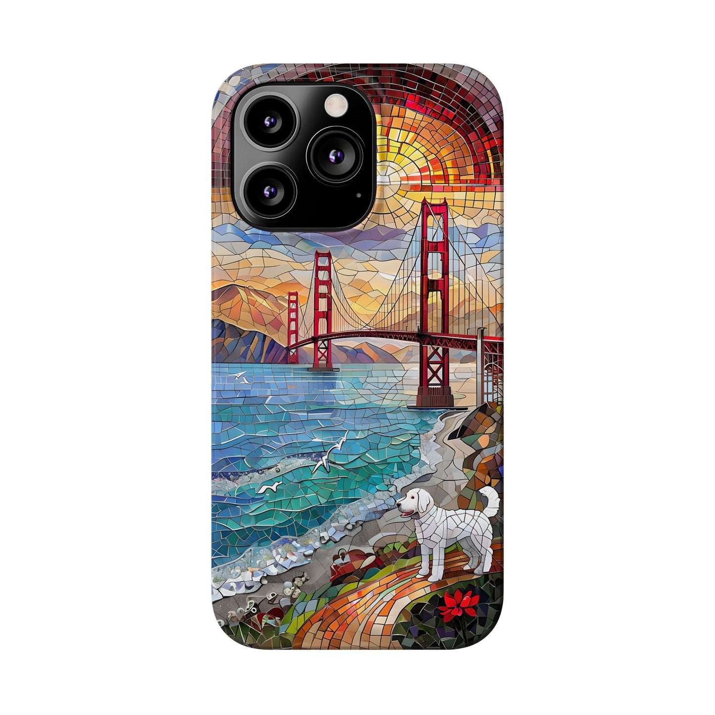 Mountain Landscape Slim Mobile Phone Cases, Phone Accessories, Doodle Dog Cell Phone Case