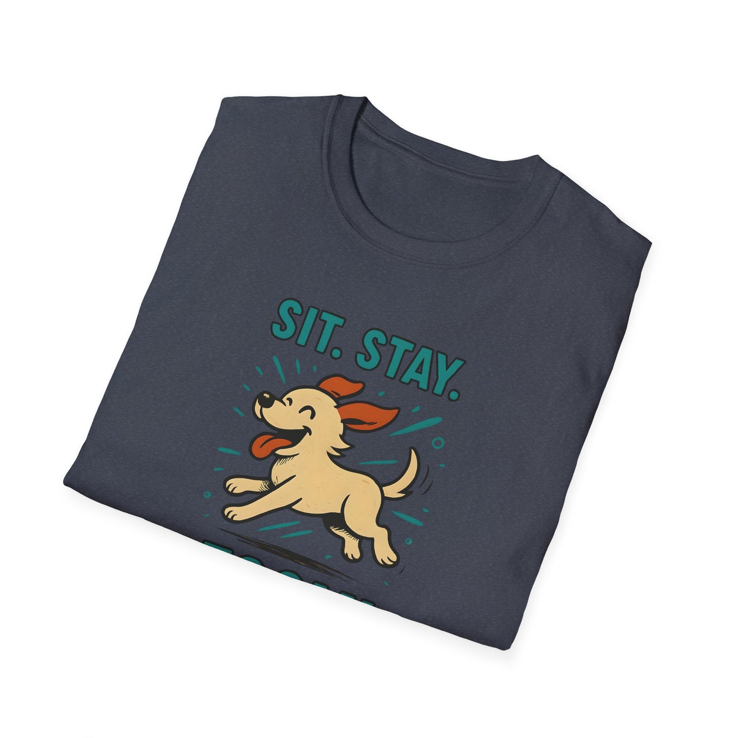 Sit. Stay. Zoom. Playful Doodle Dog Lover T-Shirt, Pet Gift, Funny Tee for Dog Owners, Gift for Moms