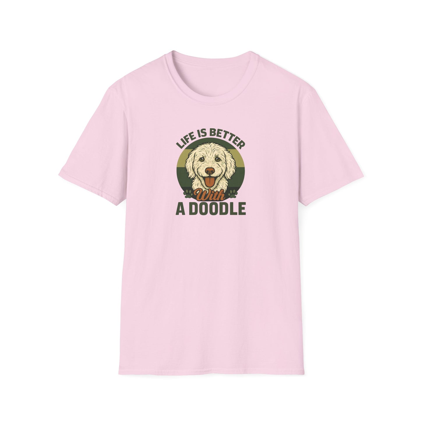 Life is Better with a Doodle, T-Shirt for Dog Lovers, Cute Pet Tee, Unisex Graphic Tee, Gift for Dog Parents, Animal Lovers Apparel