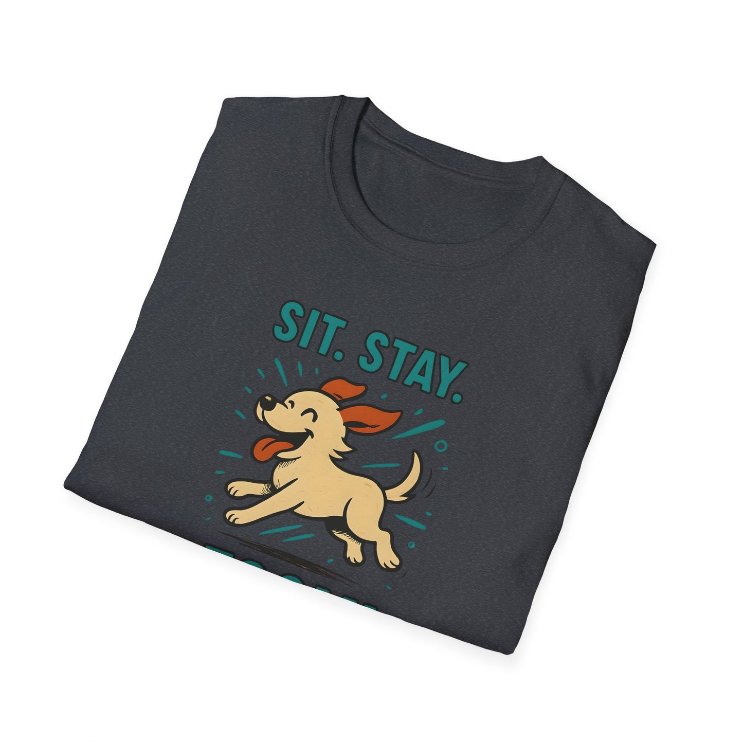 Sit. Stay. Zoom. Playful Doodle Dog Lover T-Shirt, Pet Gift, Funny Tee for Dog Owners, Gift for Moms