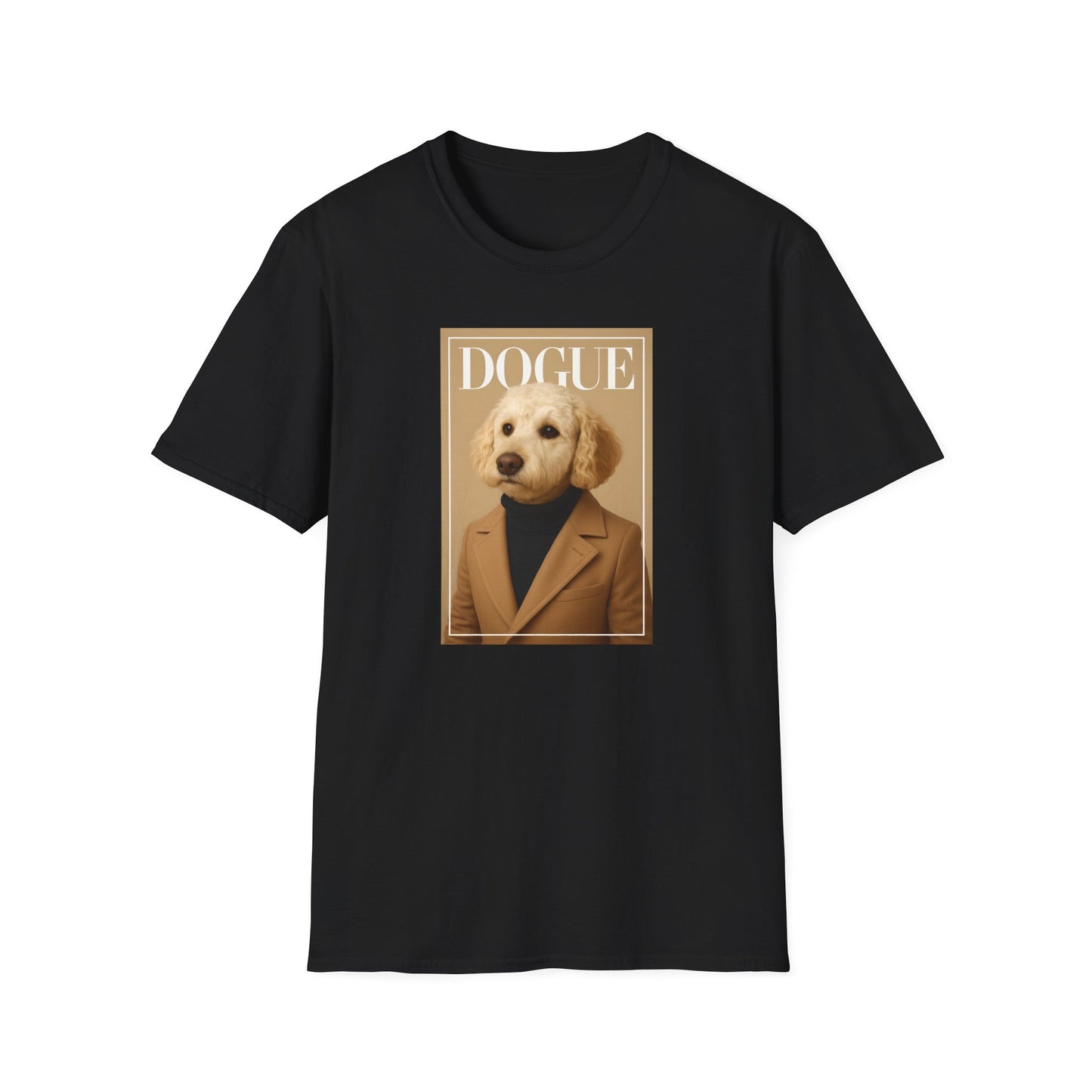 Dogue Magazine Cover. Themed Unisex T-Shirt - Fun Pet Lover Gift, Dog Mom Apparel