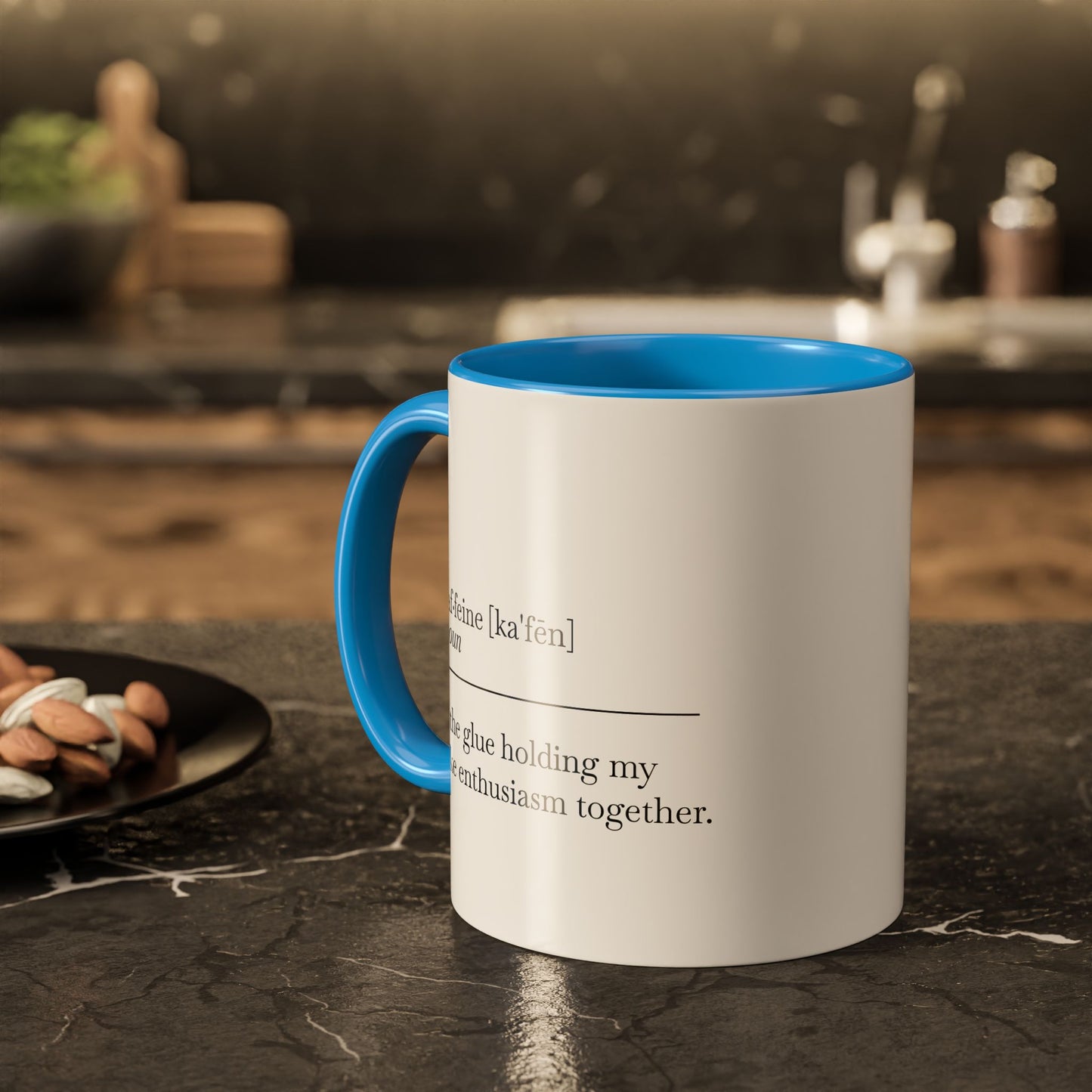 Motivational Coffee Mug - "Caf.feine" - 11oz & 15oz