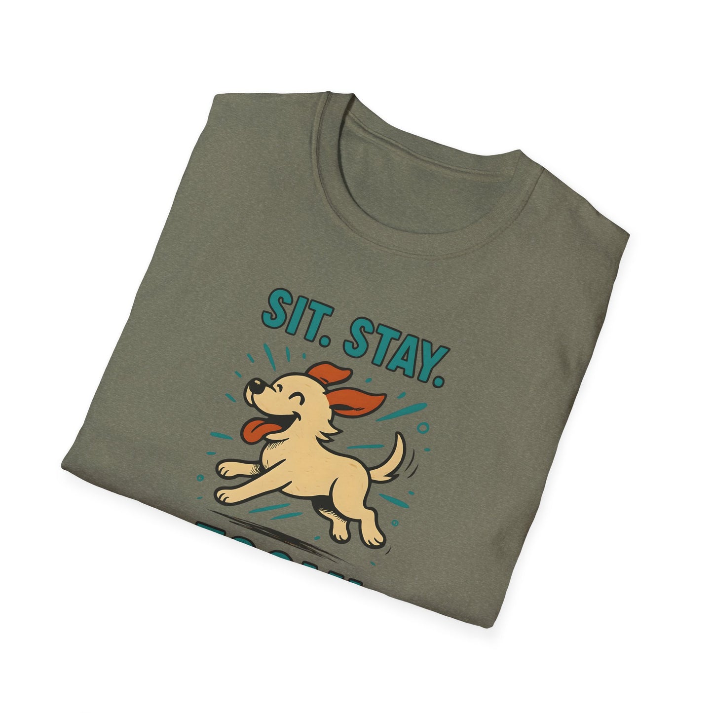 Sit. Stay. Zoom. Playful Doodle Dog Lover T-Shirt, Pet Gift, Funny Tee for Dog Owners, Gift for Moms