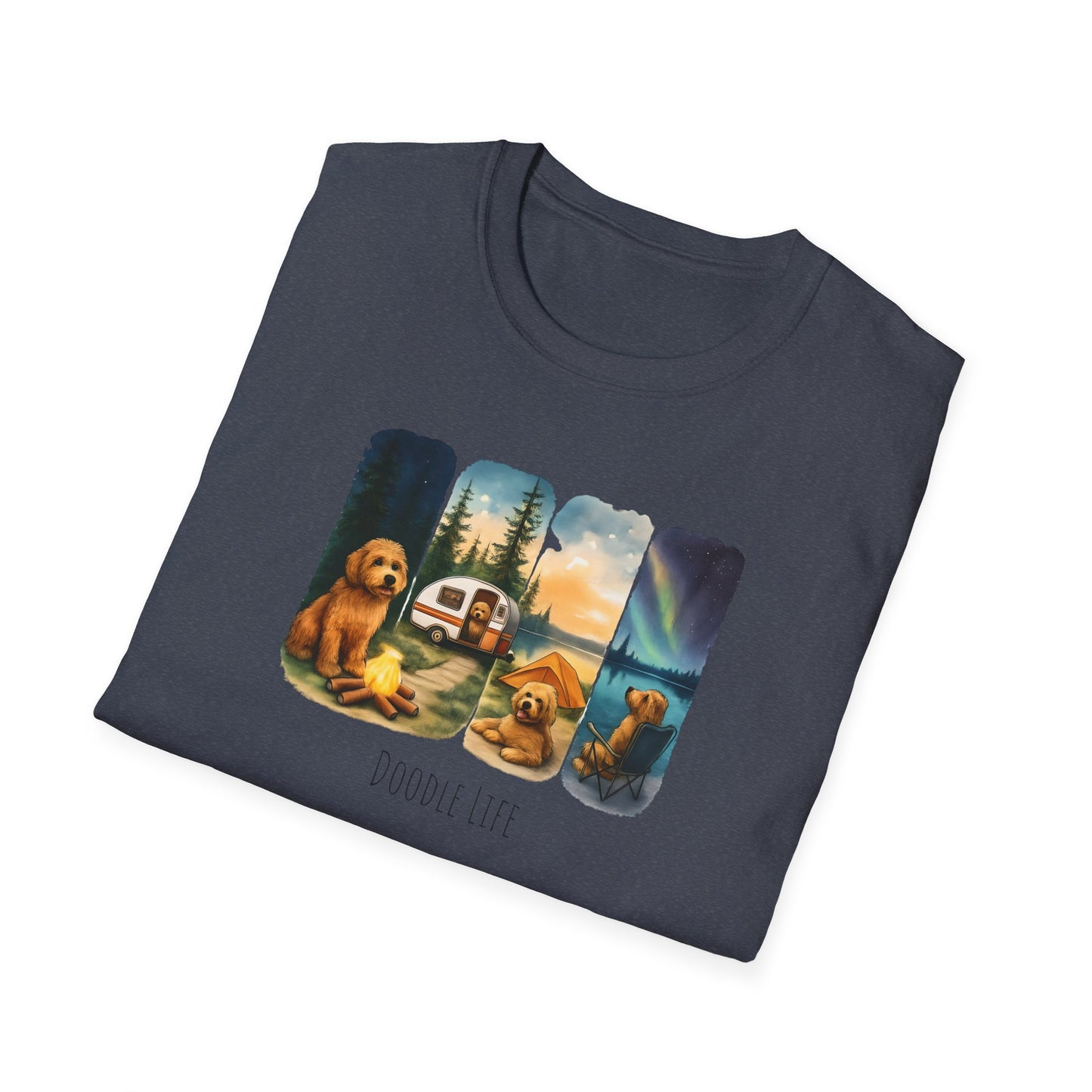 Doodle Life. Travel Dog Lover T-Shirt, Cute Pet Camping Tee, Adventure Shirt, Gifts for Dog Owners, Doodle Travel T-Shirt