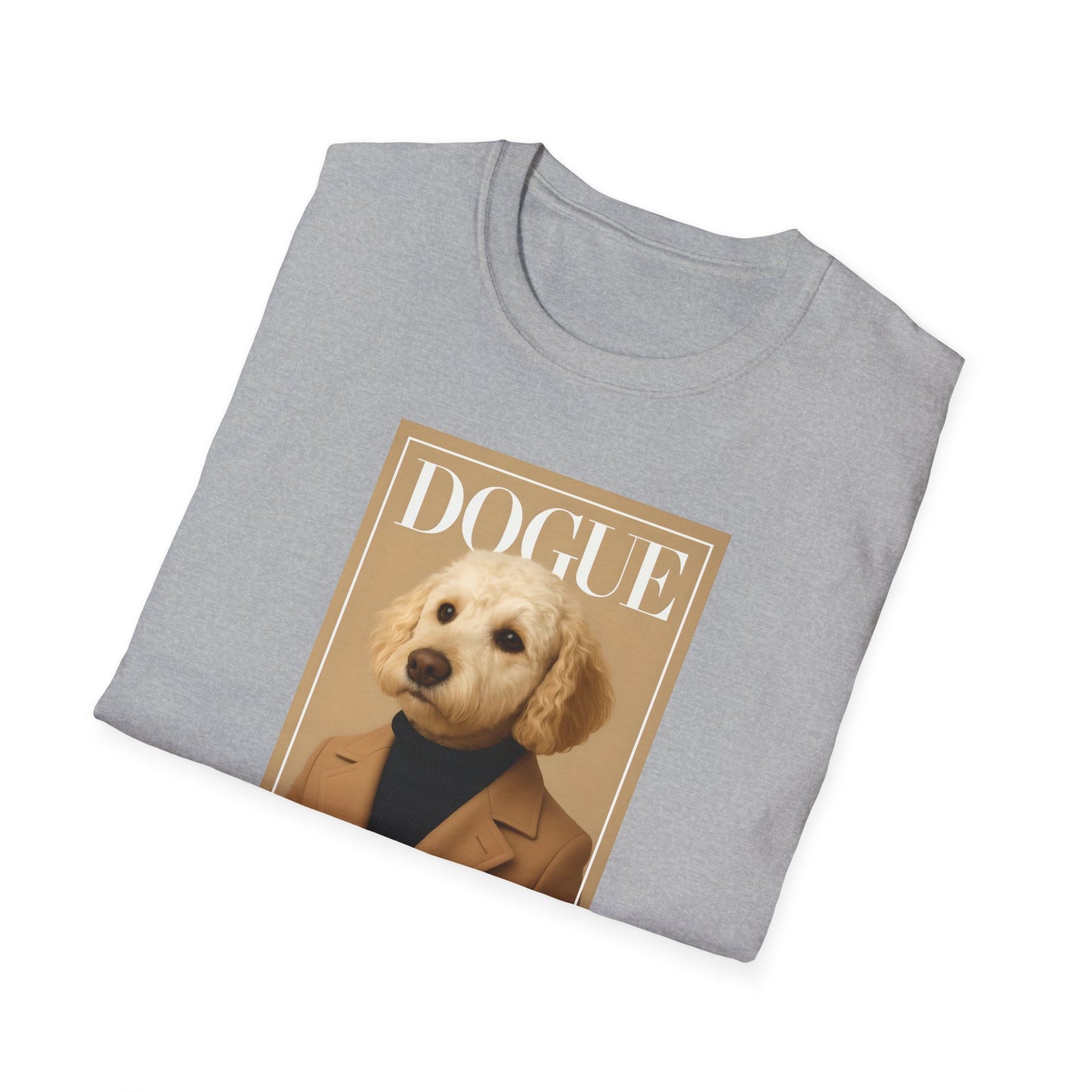 Dogue Magazine Cover. Themed Unisex T-Shirt - Fun Pet Lover Gift, Dog Mom Apparel