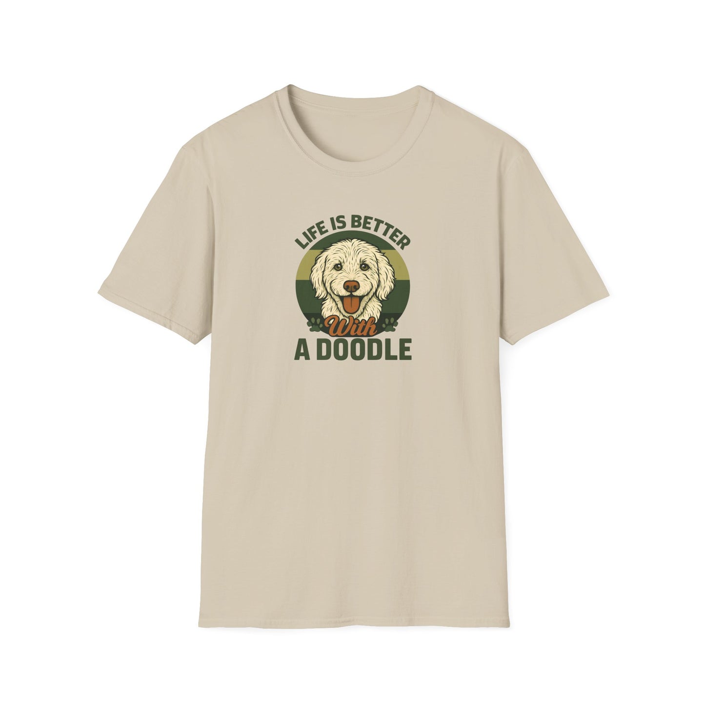 Life is Better with a Doodle, T-Shirt for Dog Lovers, Cute Pet Tee, Unisex Graphic Tee, Gift for Dog Parents, Animal Lovers Apparel