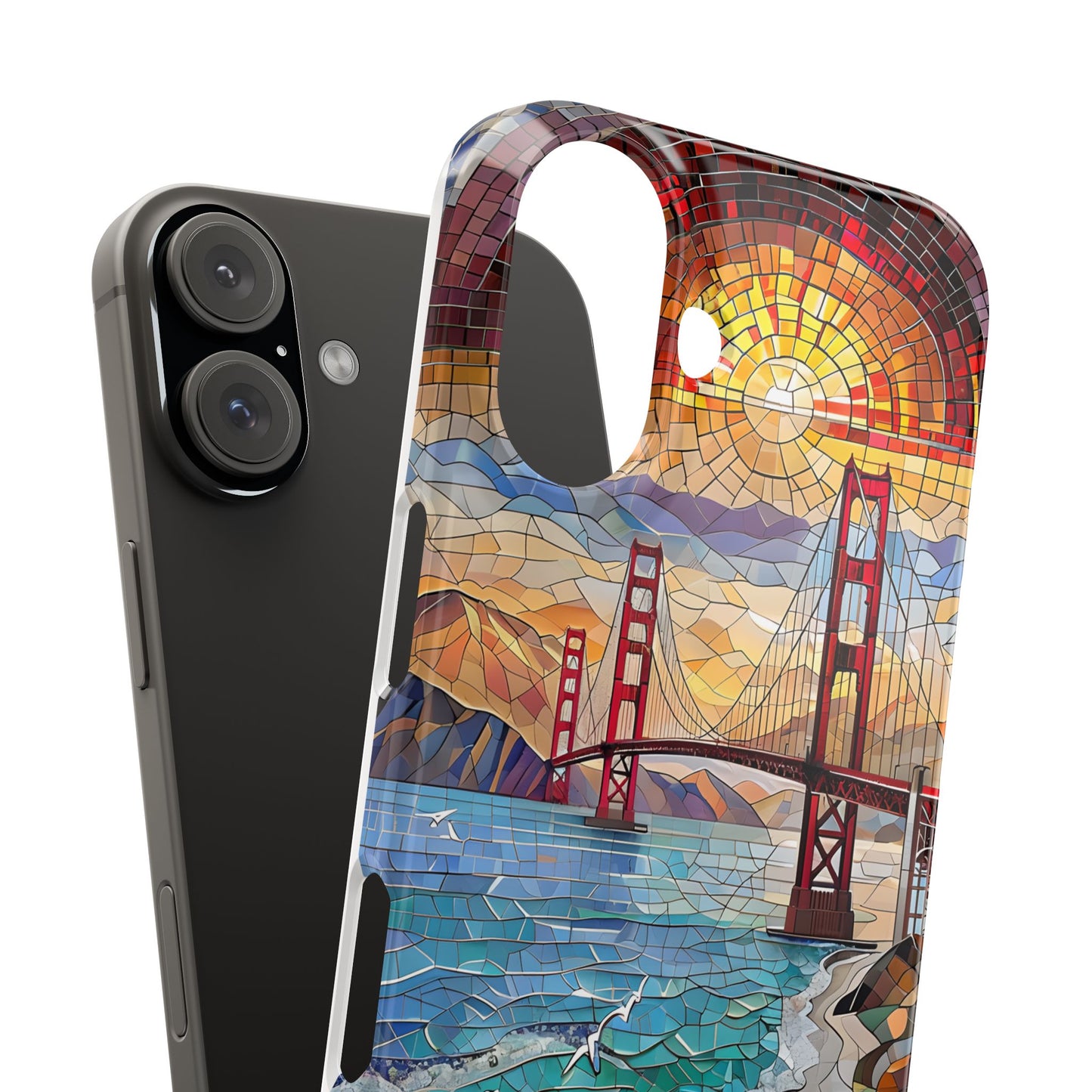 Mountain Landscape Slim Mobile Phone Cases, Phone Accessories, Doodle Dog Cell Phone Case