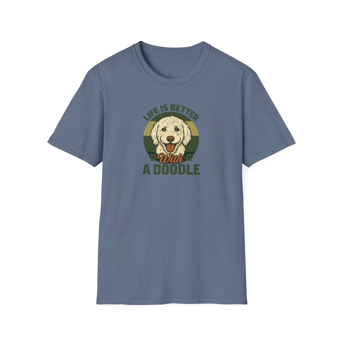 Life is Better with a Doodle, T-Shirt for Dog Lovers, Cute Pet Tee, Unisex Graphic Tee, Gift for Dog Parents, Animal Lovers Apparel