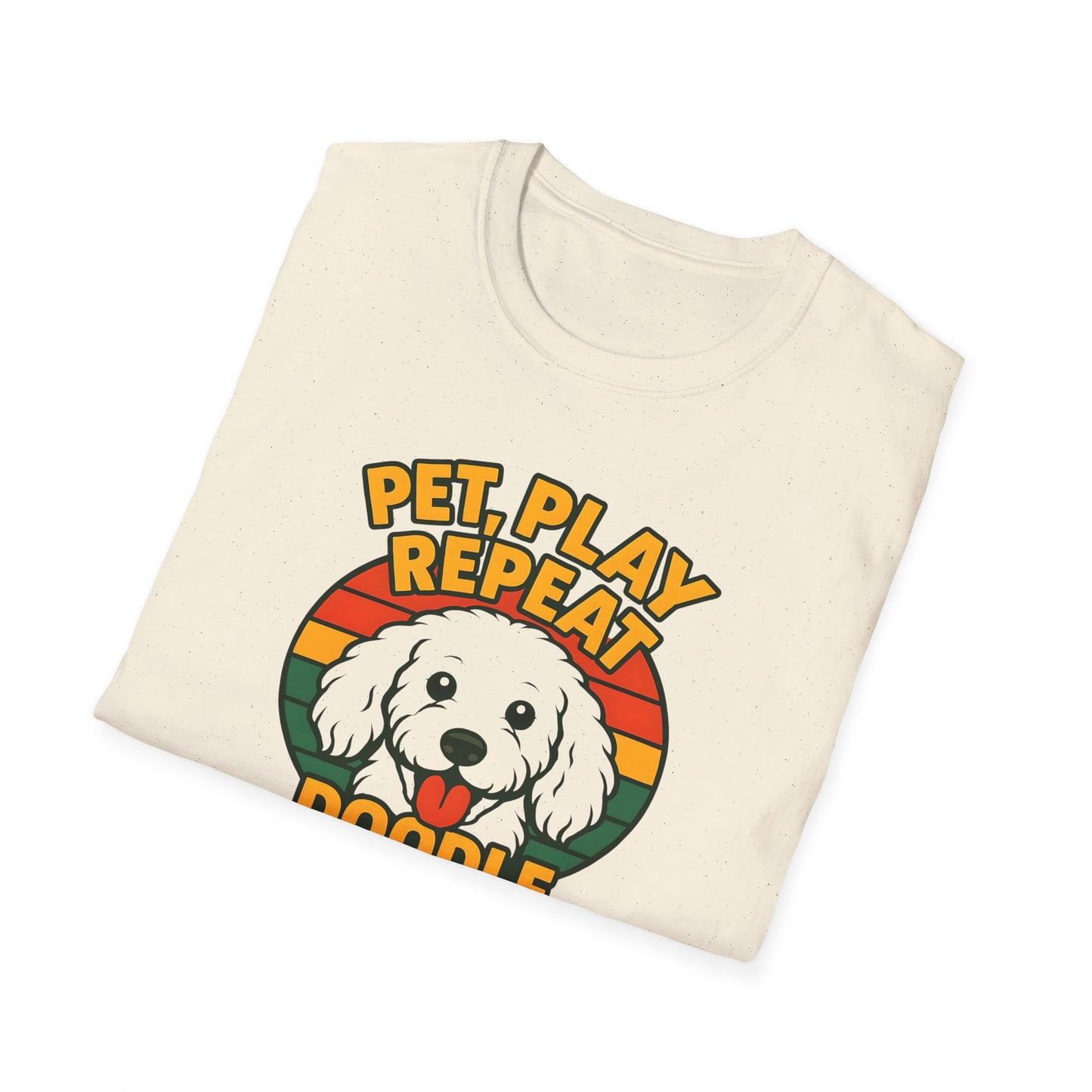 Pet. Play. Repeat. Doodle Life Pet Lover T-Shirt, Cute Dog Shirt, Pet Play Repeat Tee, Gift for Dog Owners, Animal Lover Apparel