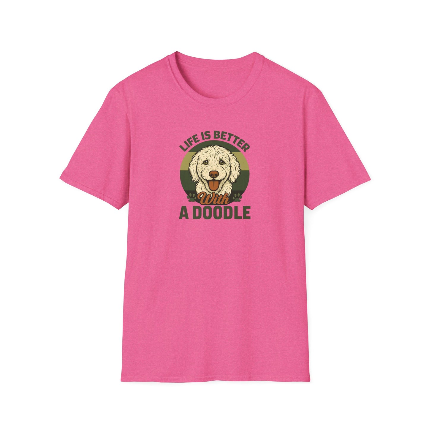 Life is Better with a Doodle, T-Shirt for Dog Lovers, Cute Pet Tee, Unisex Graphic Tee, Gift for Dog Parents, Animal Lovers Apparel