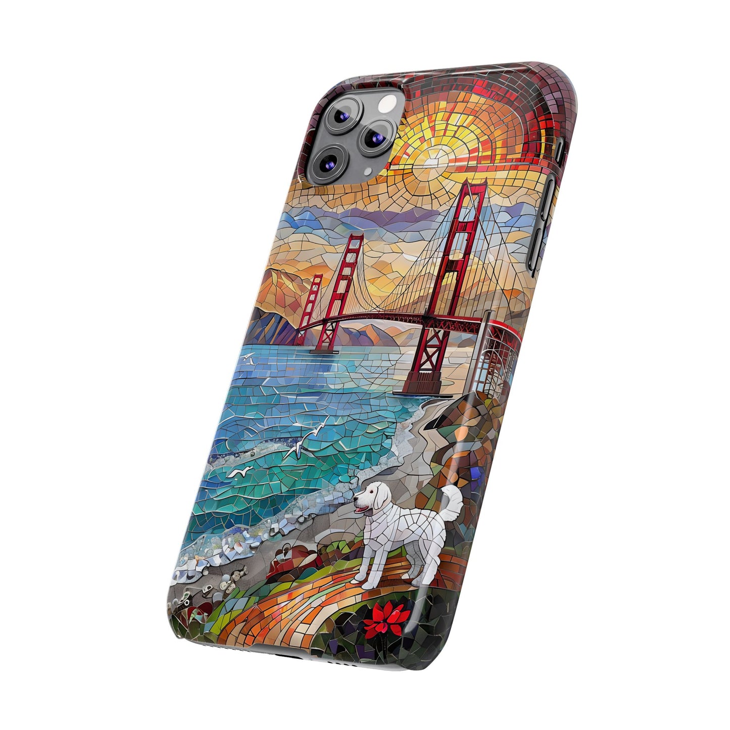 Mountain Landscape Slim Mobile Phone Cases, Phone Accessories, Doodle Dog Cell Phone Case