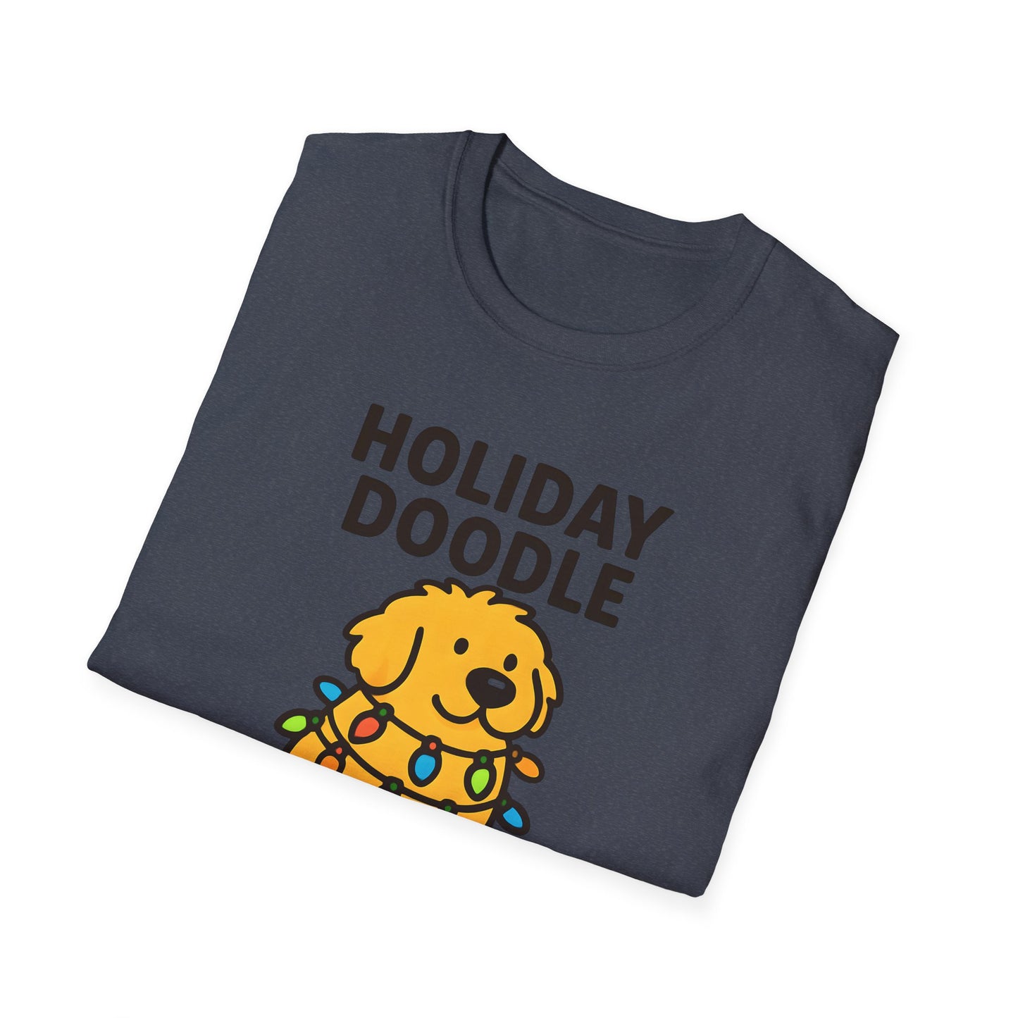 Holiday Doodle, Funny Christmas T-Shirt, Cute Dog Tee, Unisex Christmas Apparel, Pet Lover Gift, Fun Holiday Style