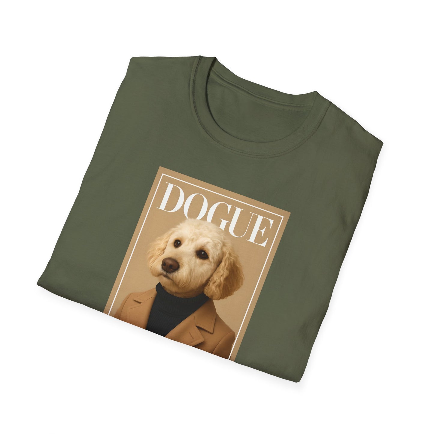 Dogue Magazine Cover. Themed Unisex T-Shirt - Fun Pet Lover Gift, Dog Mom Apparel