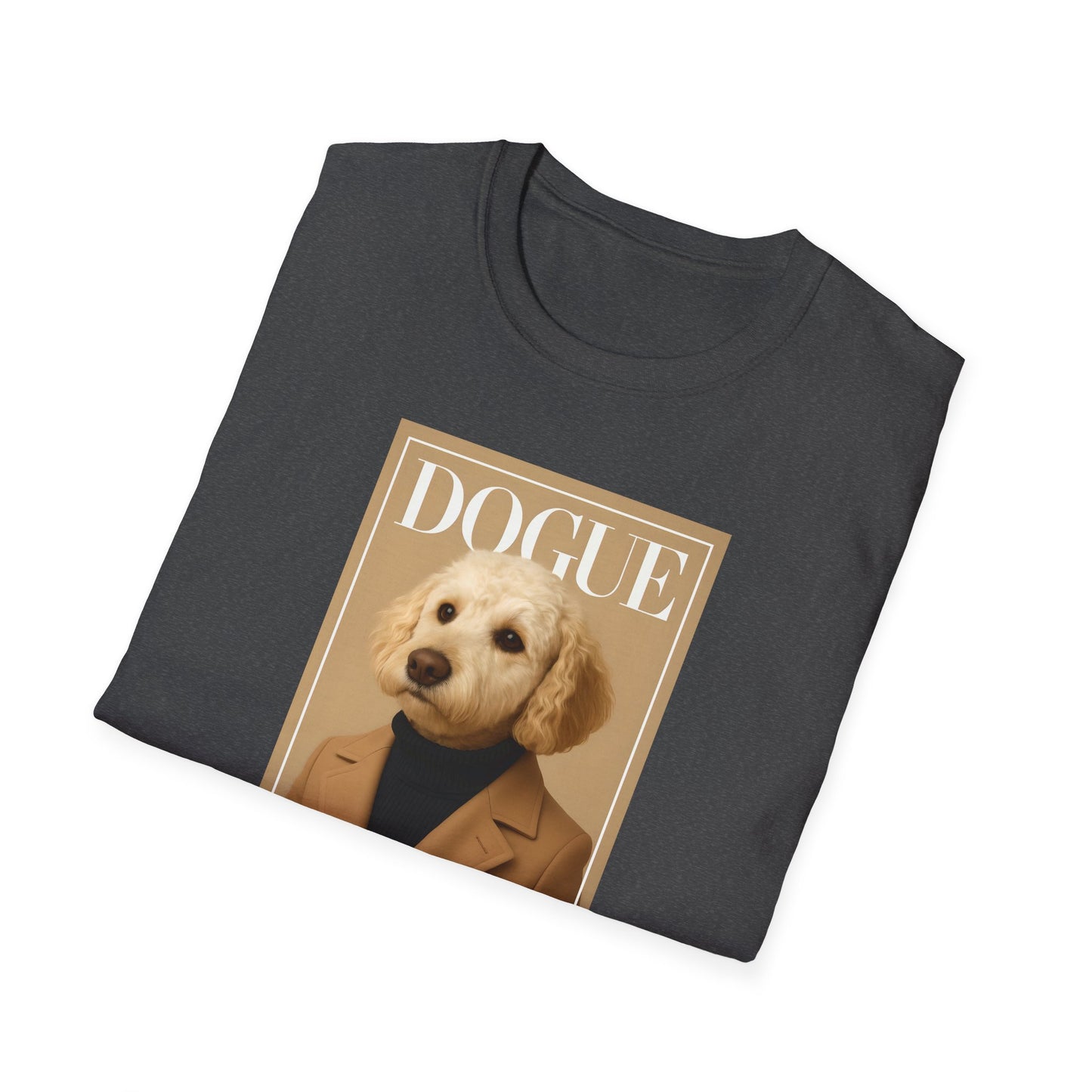 Dogue Magazine Cover. Themed Unisex T-Shirt - Fun Pet Lover Gift, Dog Mom Apparel