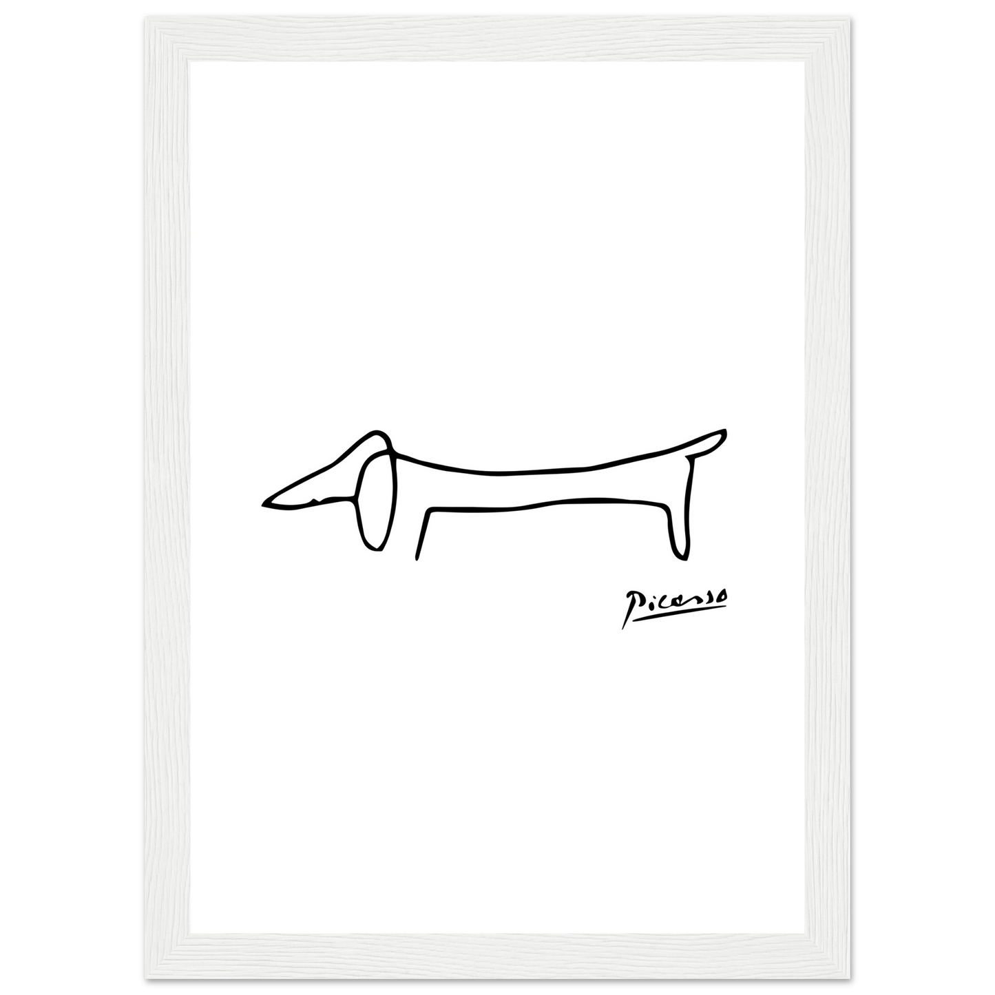 Pablo Picasso Dachshund Dog (Lump) Artwork Poster