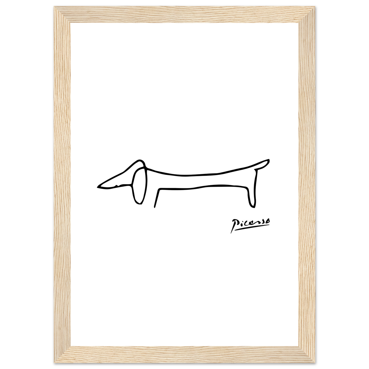 Pablo Picasso Dachshund Dog (Lump) Artwork Poster