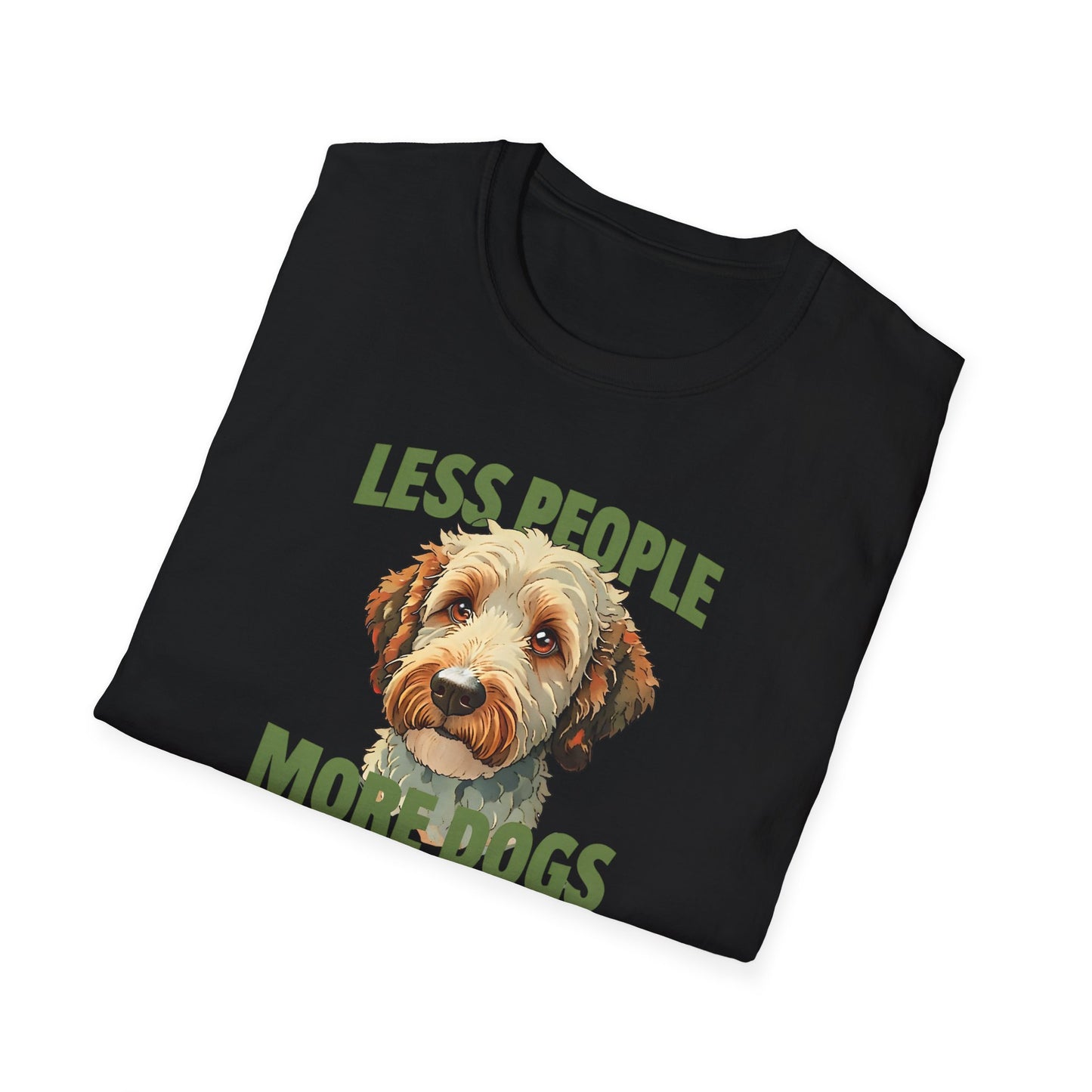 Less People More Dogs, T-Shirt, Funny Dog Lover Tee, Unisex Pet Shirt, Gift for Dog Owners, Animal Lover Apparel