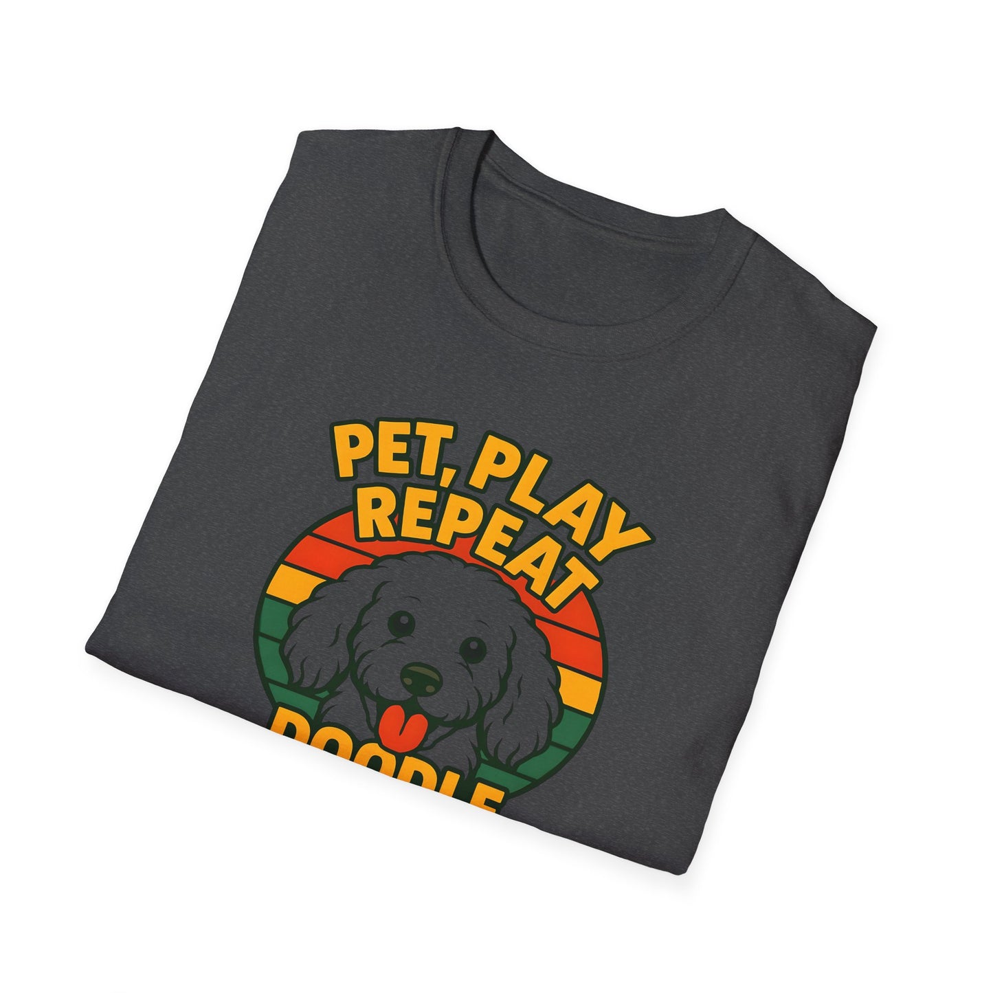 Pet. Play. Repeat. Doodle Life Pet Lover T-Shirt, Cute Dog Shirt, Pet Play Repeat Tee, Gift for Dog Owners, Animal Lover Apparel