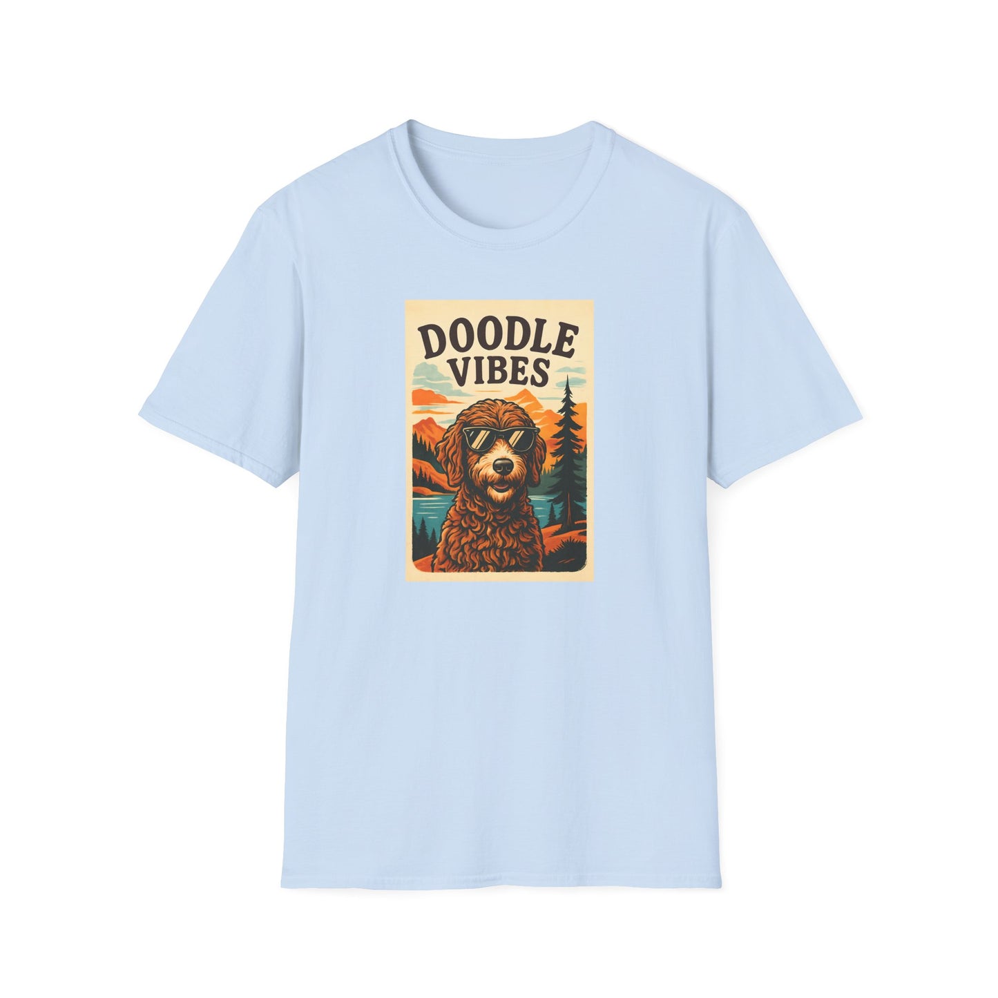 Doodle Vibes. Unisex T-Shirt, Funny Dog Tee, Gift for Pet Lovers, Casual Wear, Dog Enthusiast Shirt, Summer Fashion