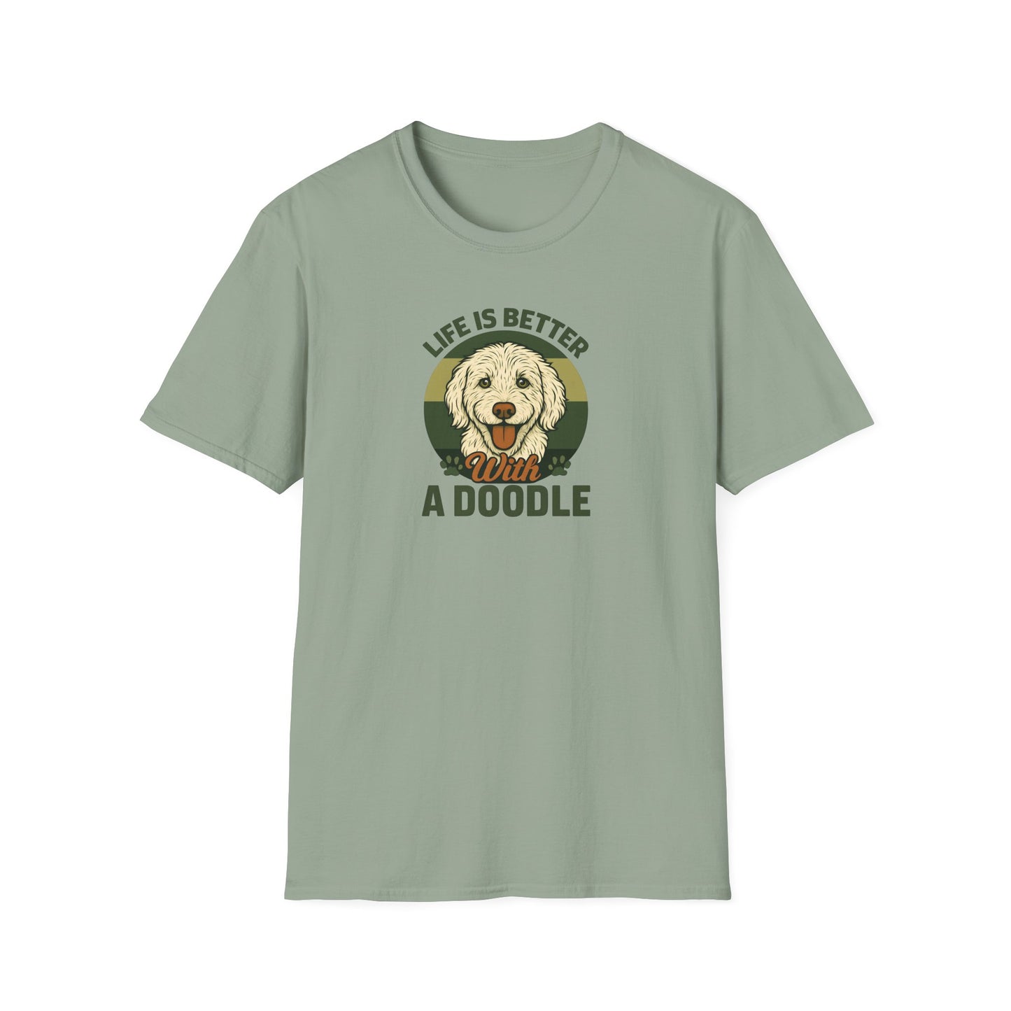 Life is Better with a Doodle, T-Shirt for Dog Lovers, Cute Pet Tee, Unisex Graphic Tee, Gift for Dog Parents, Animal Lovers Apparel