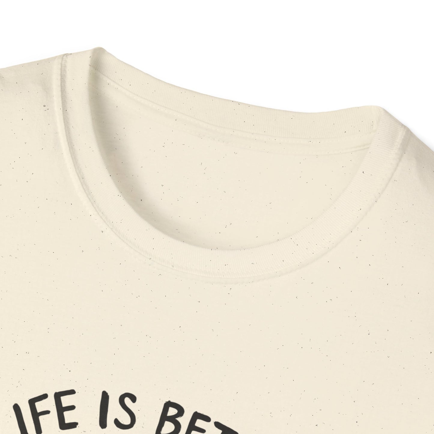 Unisex Softstyle T-Shirt, Life is Better with a Doodle, Funny Dog Shirt, Goldendoodle Tee