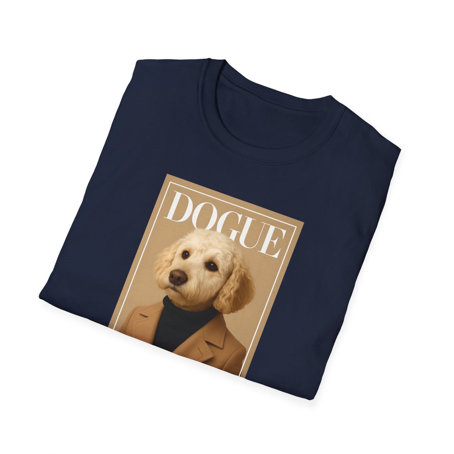 Dogue Magazine Cover. Themed Unisex T-Shirt - Fun Pet Lover Gift, Dog Mom Apparel